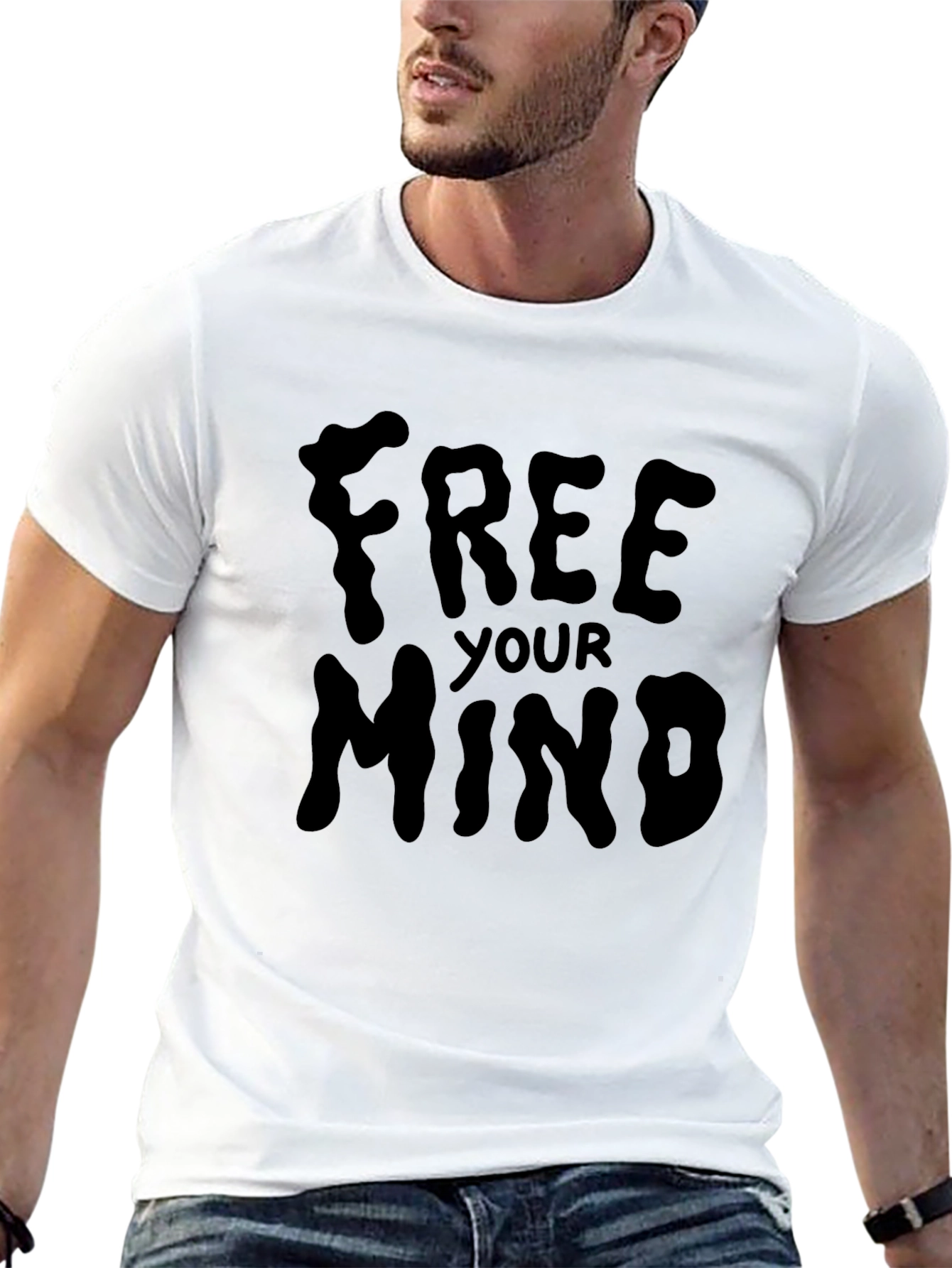 Free Your Mind Black Graphic Tee