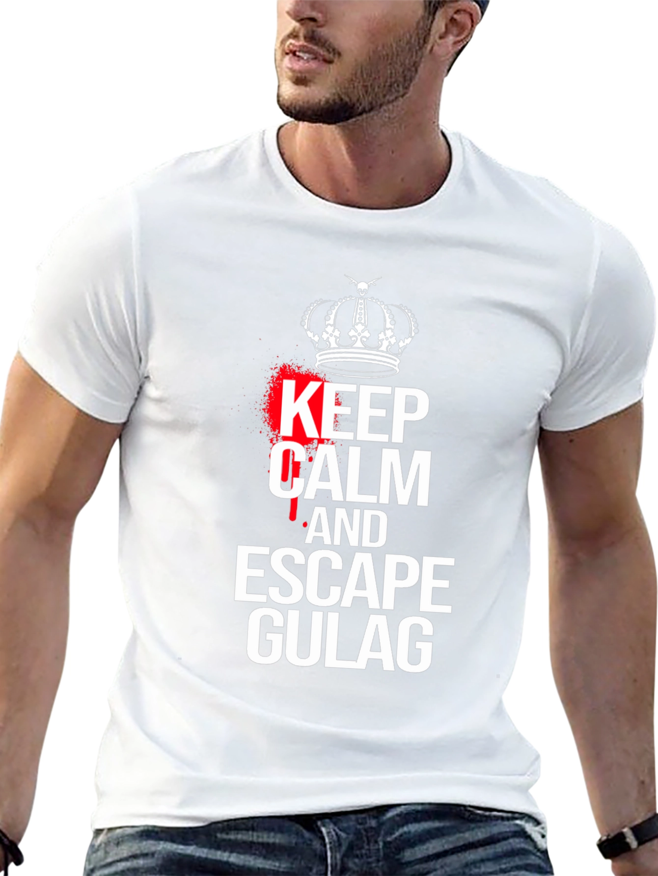 Keep Calm Escape Gulag Black T-Shirt
