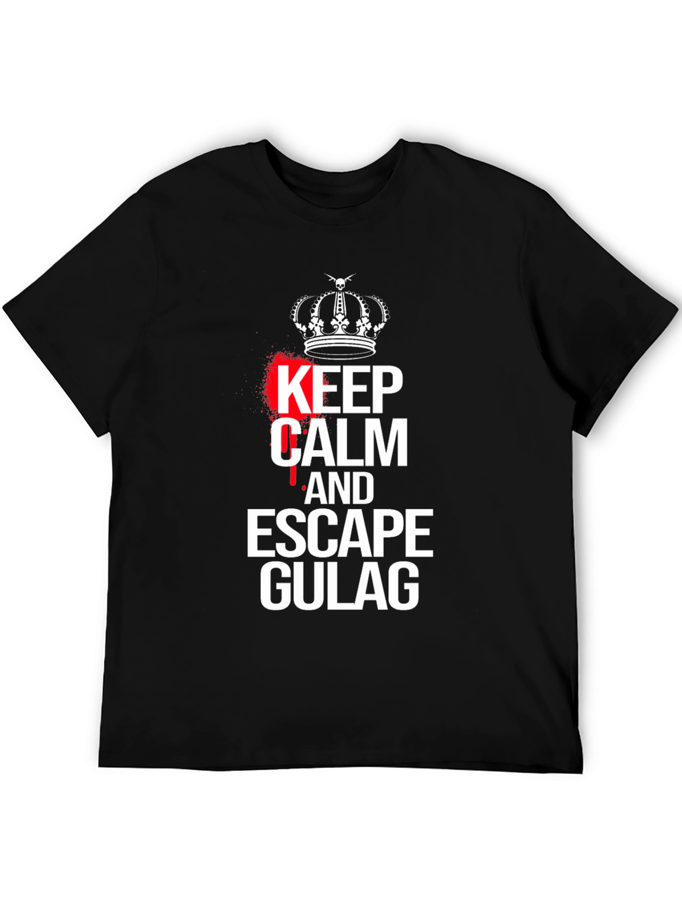 Keep Calm Escape Gulag Black T-Shirt