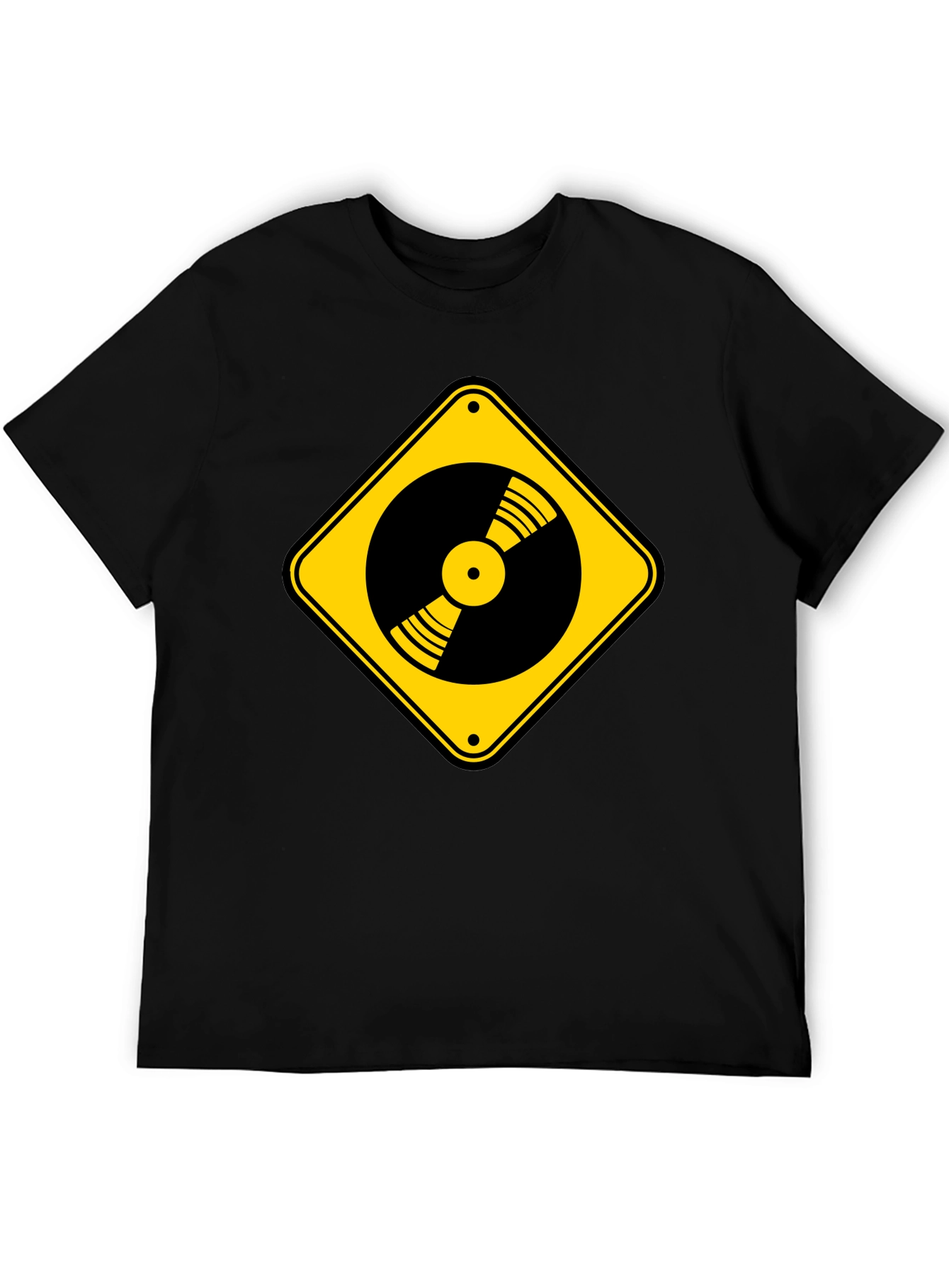 Warning Vinyl Record T-Shirt