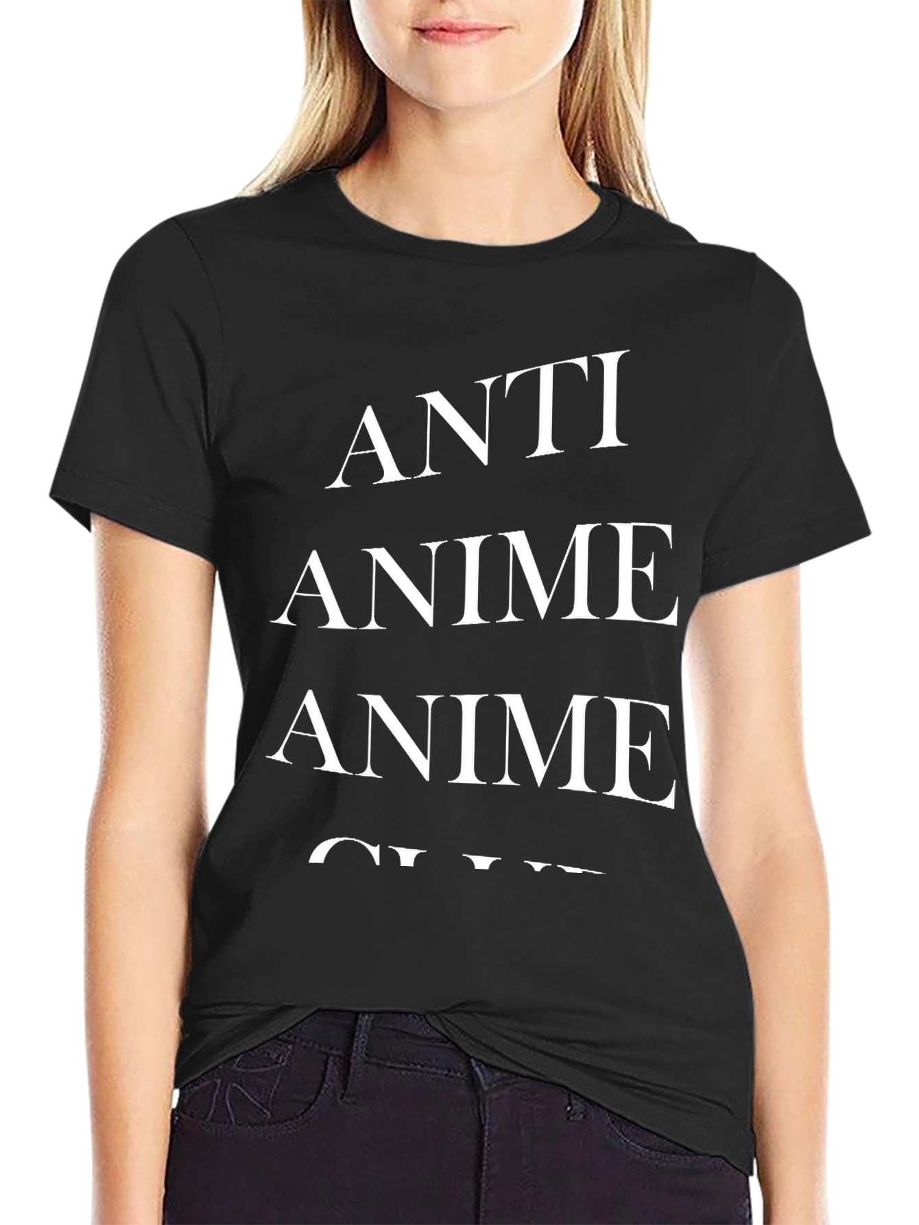 Anti Anime Club Black T-Shirt