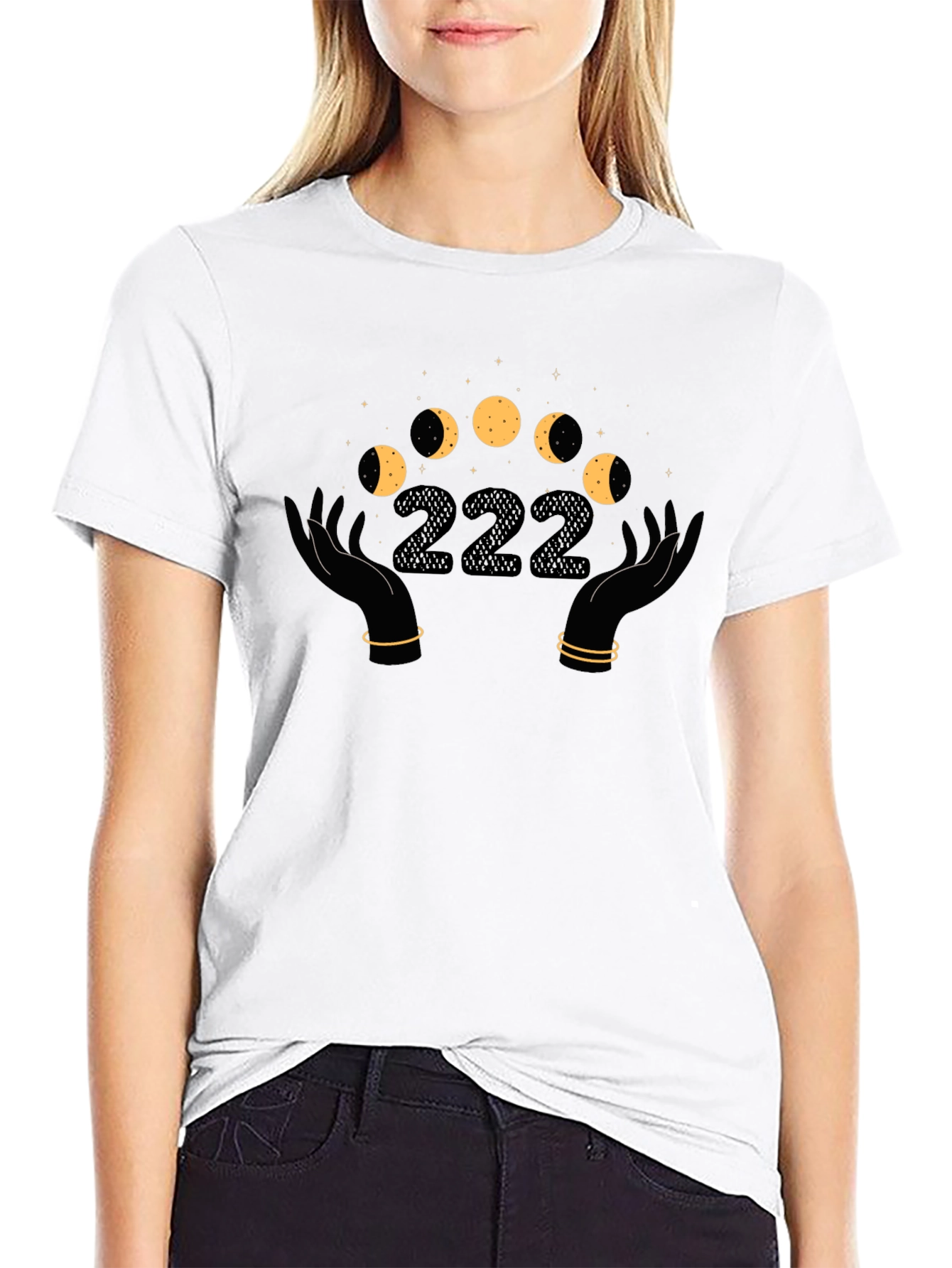 Mystic 222 Moon Phase Graphic T-Shirt