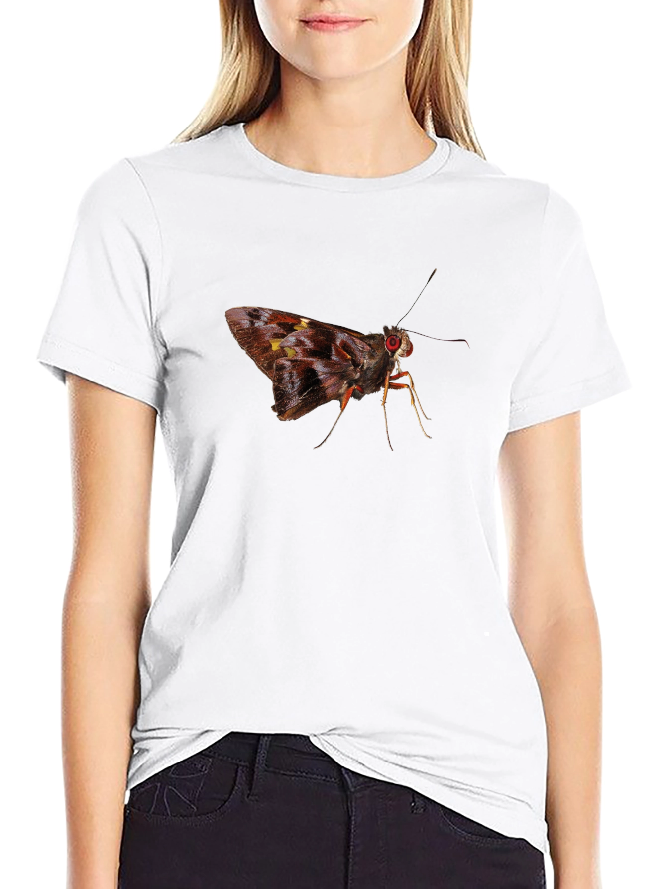 Butterfly Graphic Tee - Nature Lovers Black T-Shirt