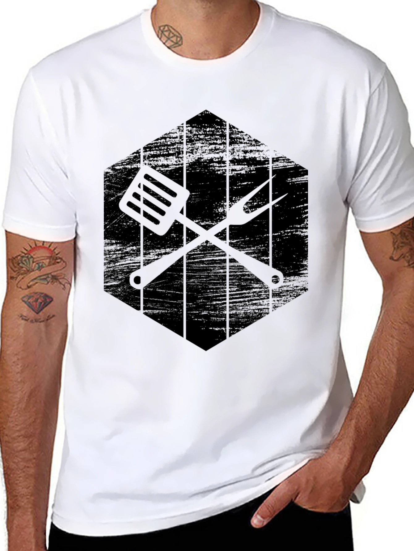 BBQ Time Black Graphic Tee