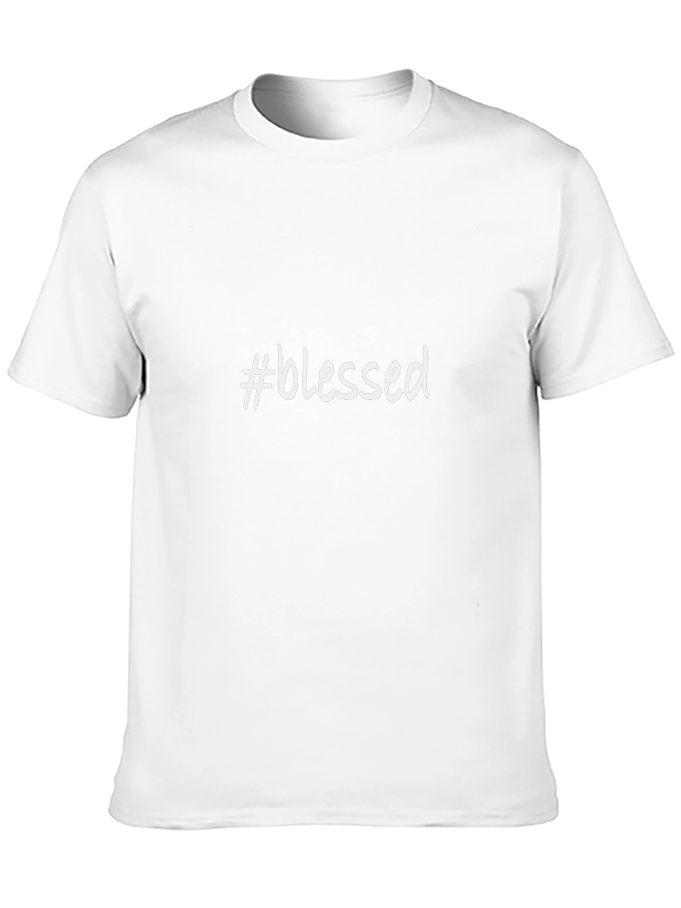 #Blessed Graphic T-Shirt - Black Casual Style