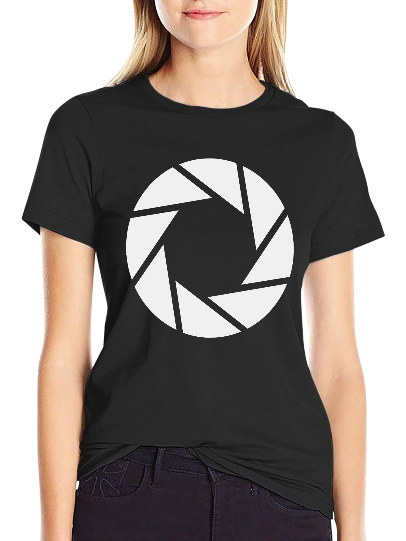 Aperture Iris Graphic Tee - Black Short Sleeve