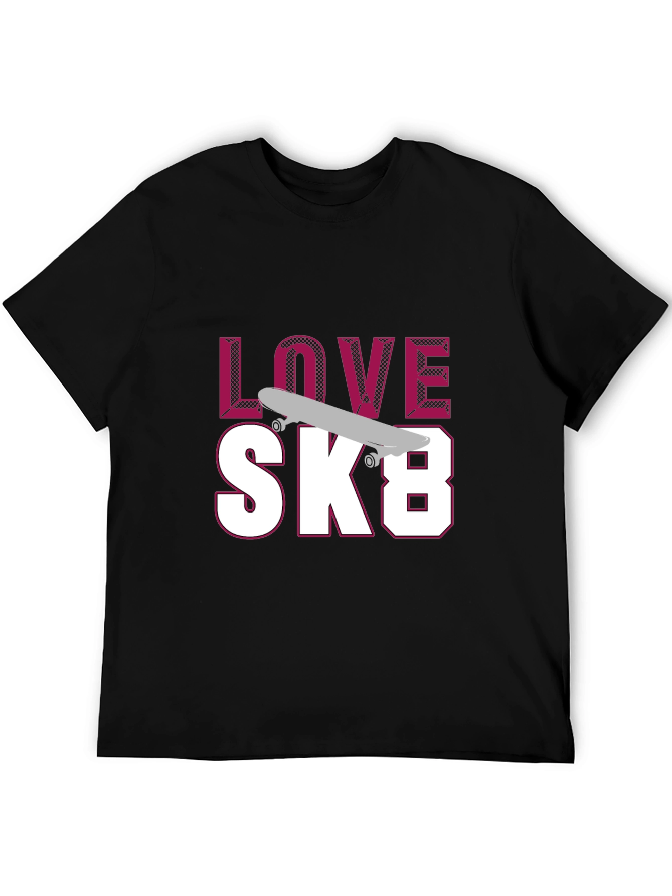Love SK8 T-Shirt - Skateboarding Apparel