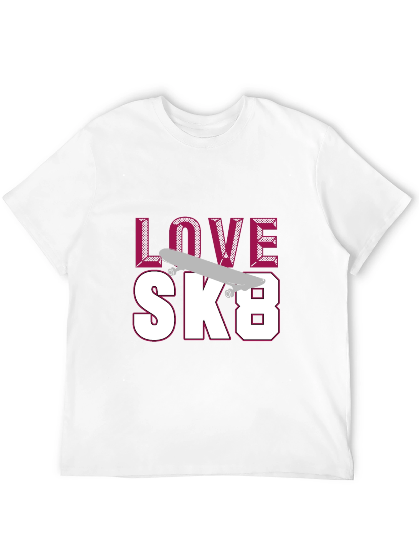 Love SK8 T-Shirt - Skateboarding Apparel