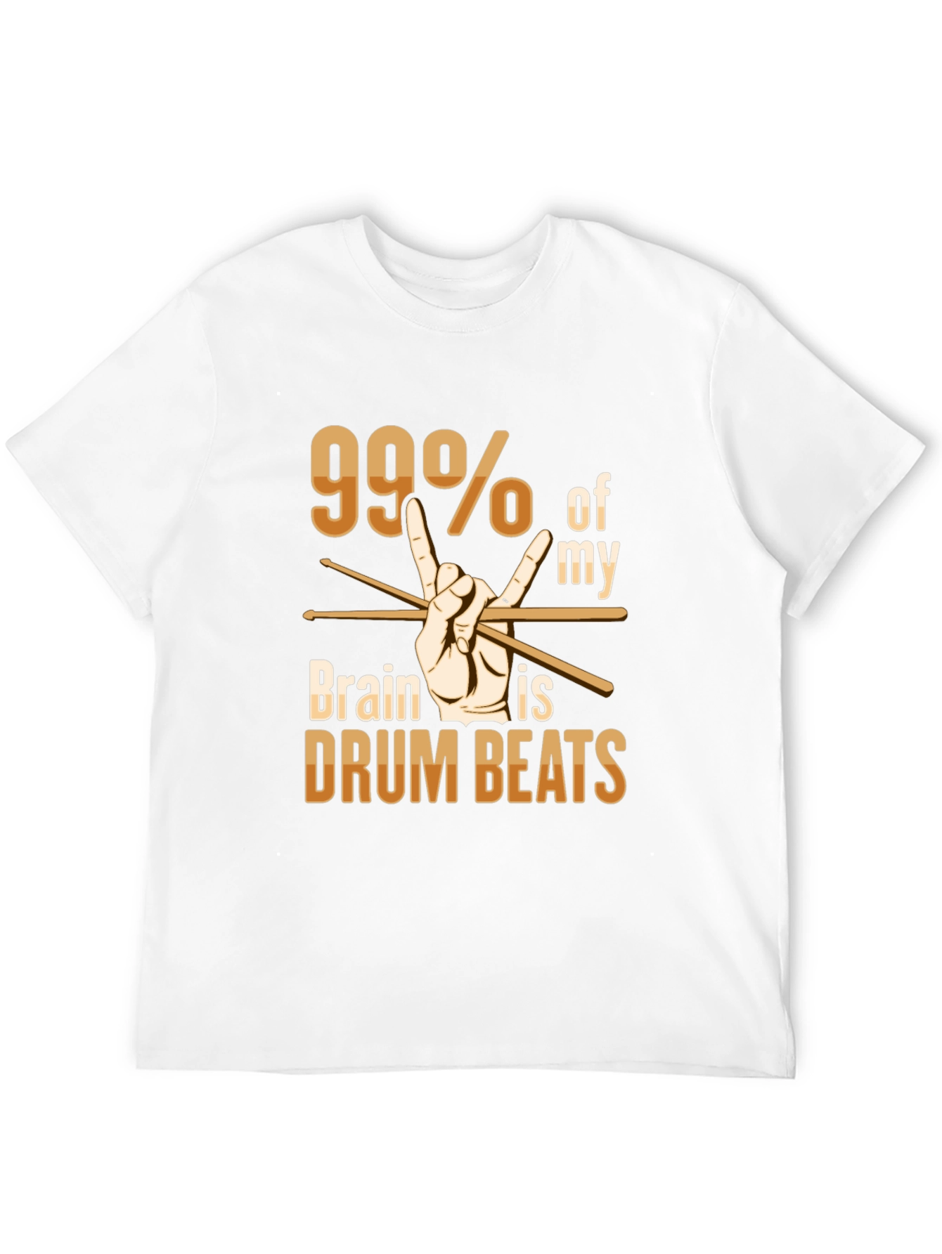 99% Drum Beats T-Shirt - Rock Music Tee