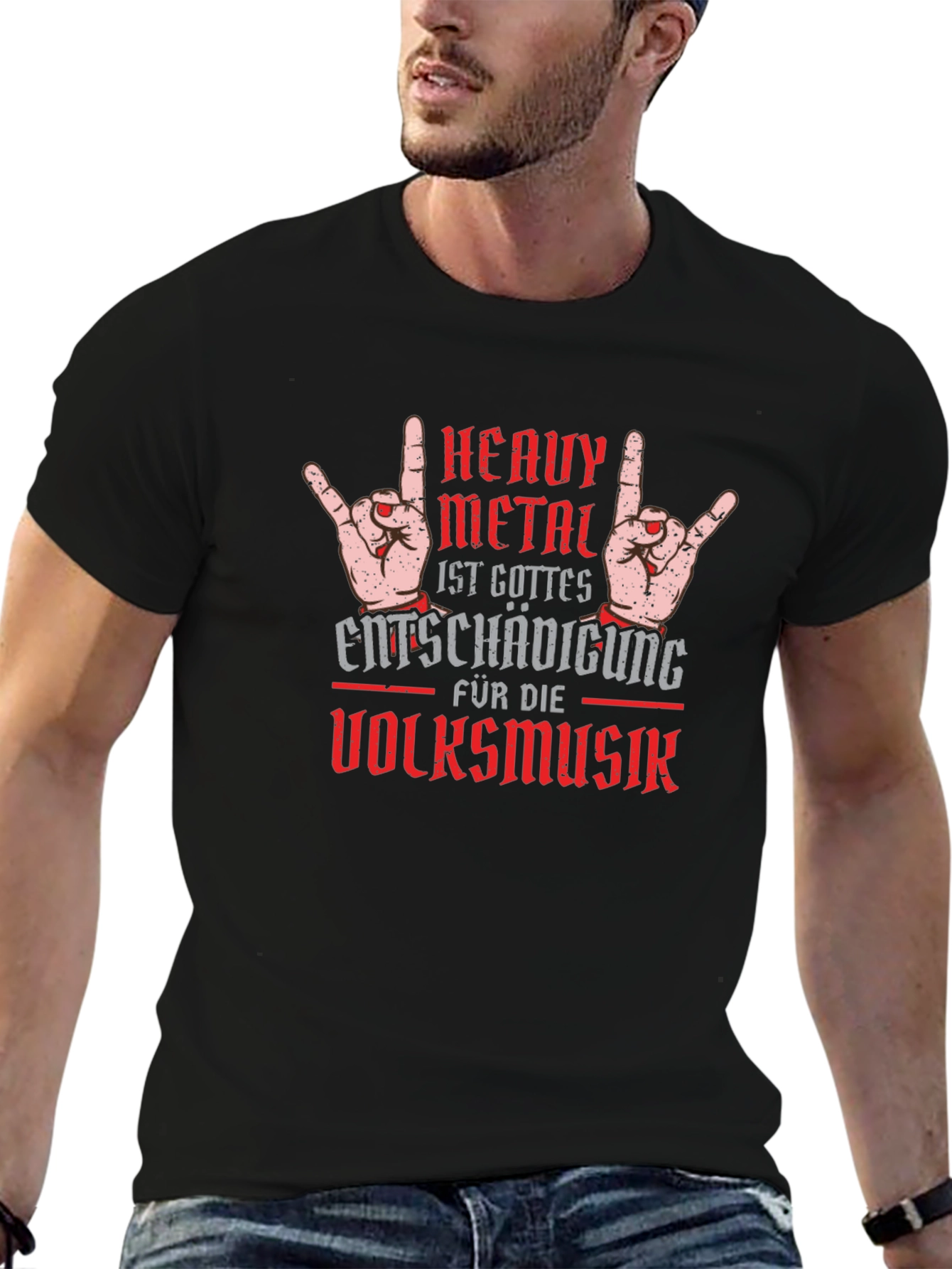 Heavy Metal is Gods Gift Mens Graphic Tee