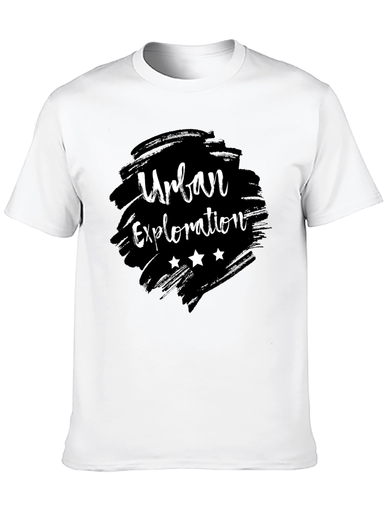 Urban Exploration Black Graphic Tee