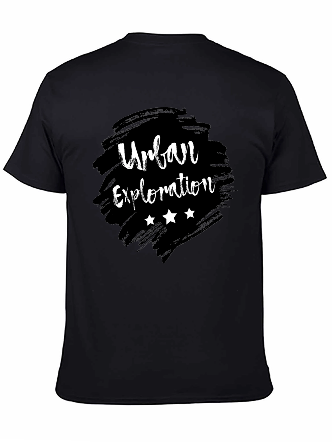 Urban Exploration Black Graphic Tee
