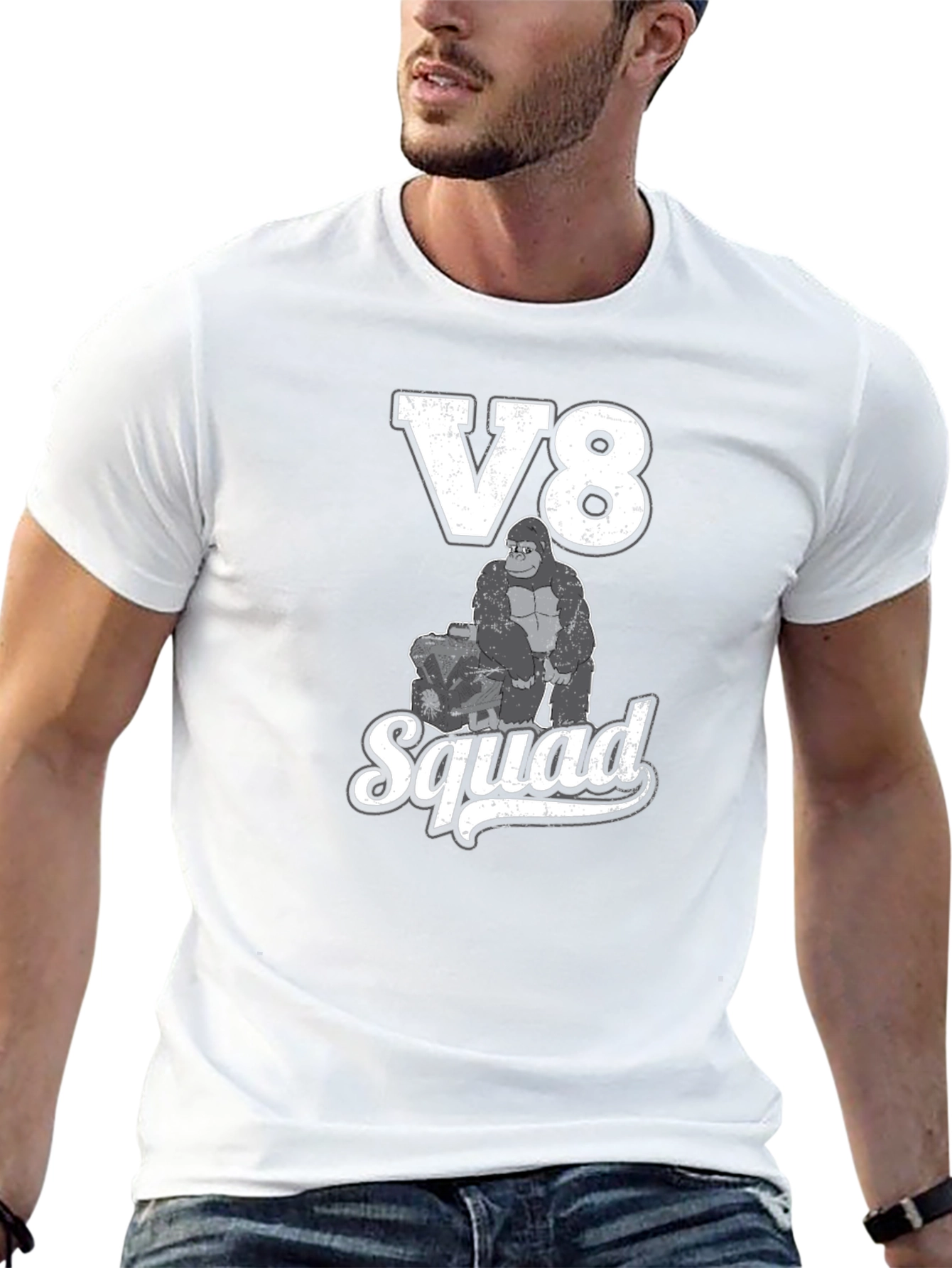 V8 Squad Gorilla Graphic T-Shirt