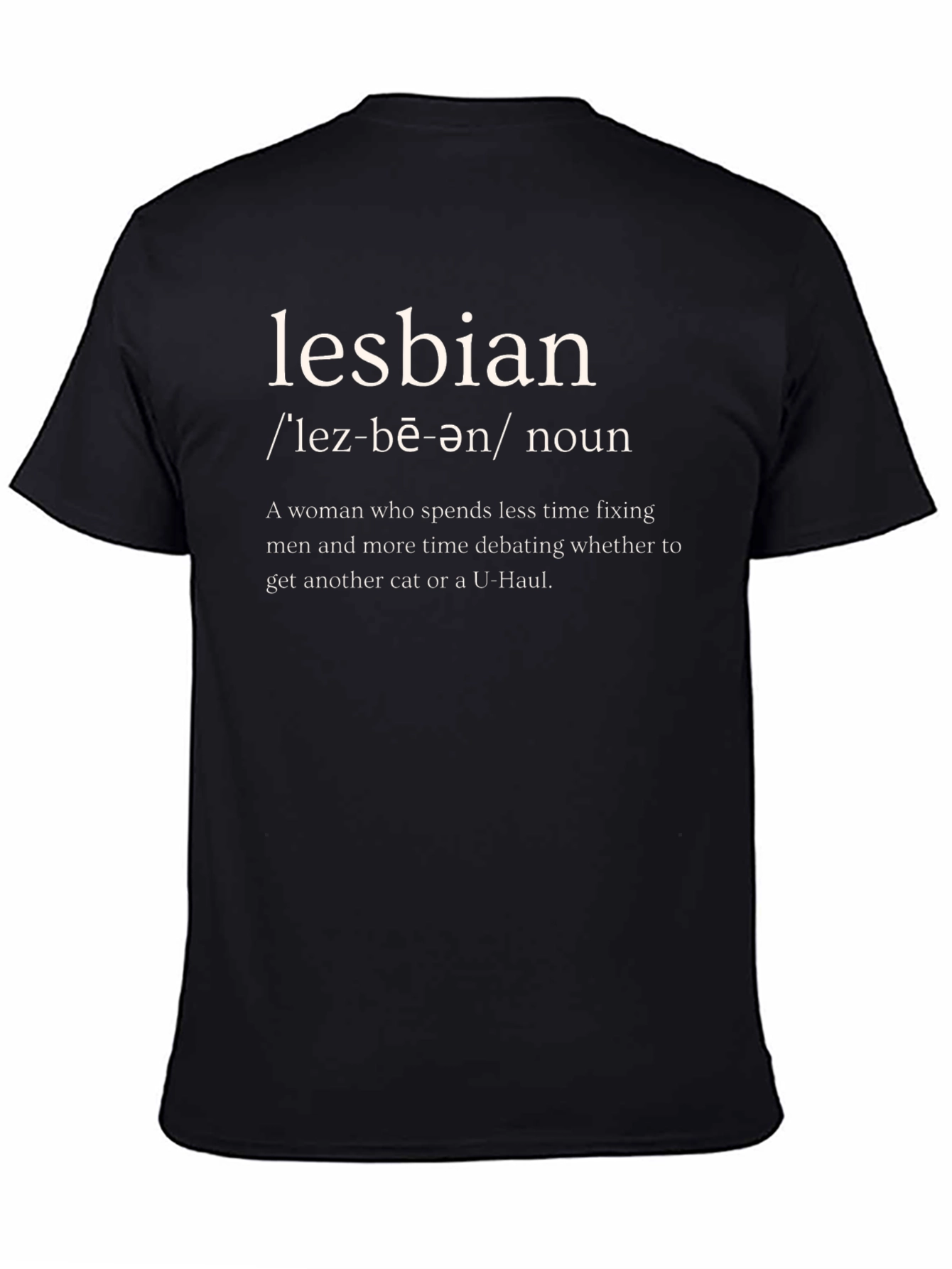 Lesbian Definition T-Shirt - Humorous Slogan Tee