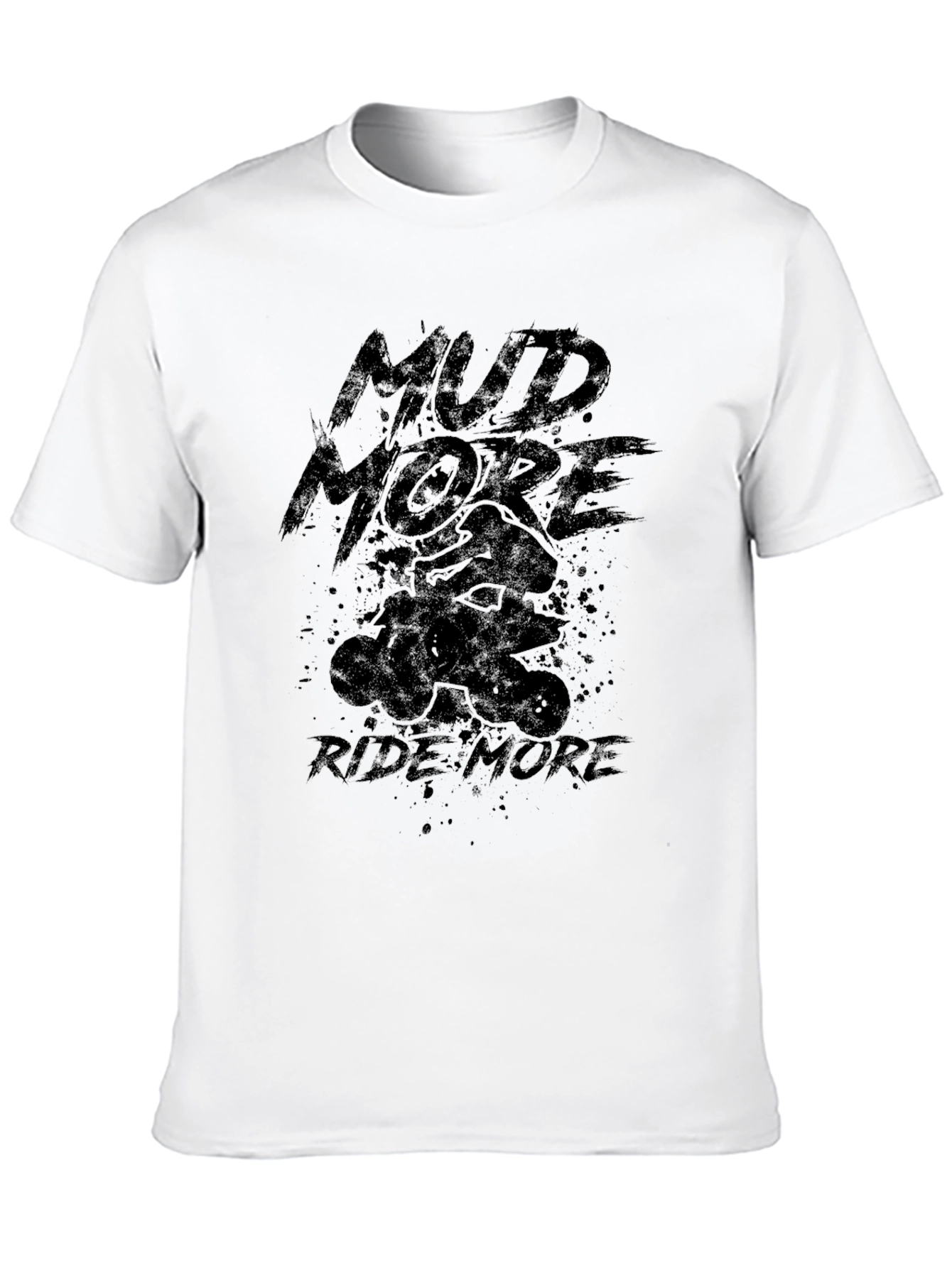 Mud More Ride More Black Graphic Tee