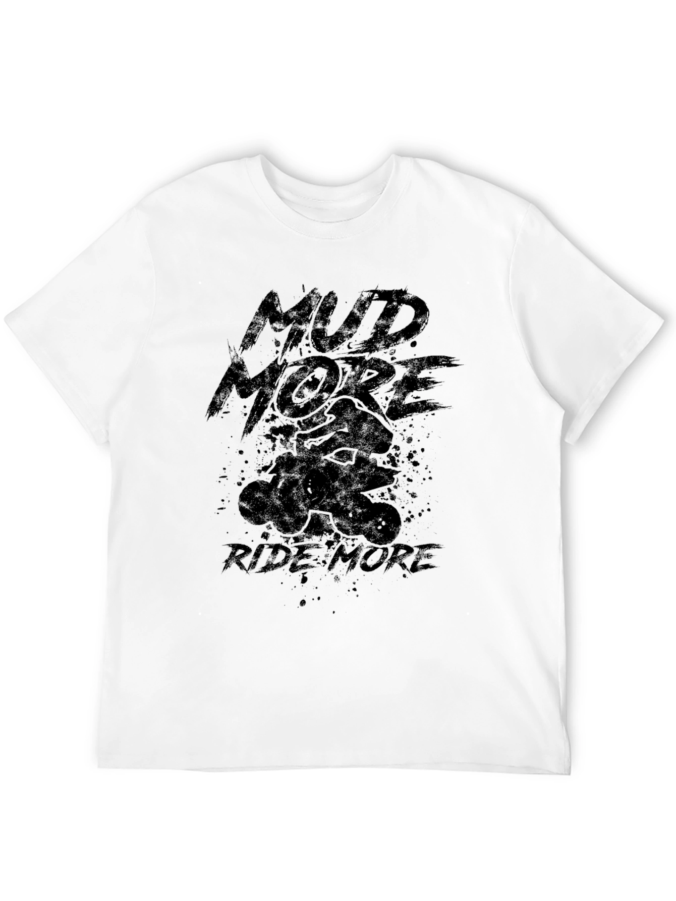 Mud More Ride More Black Graphic Tee