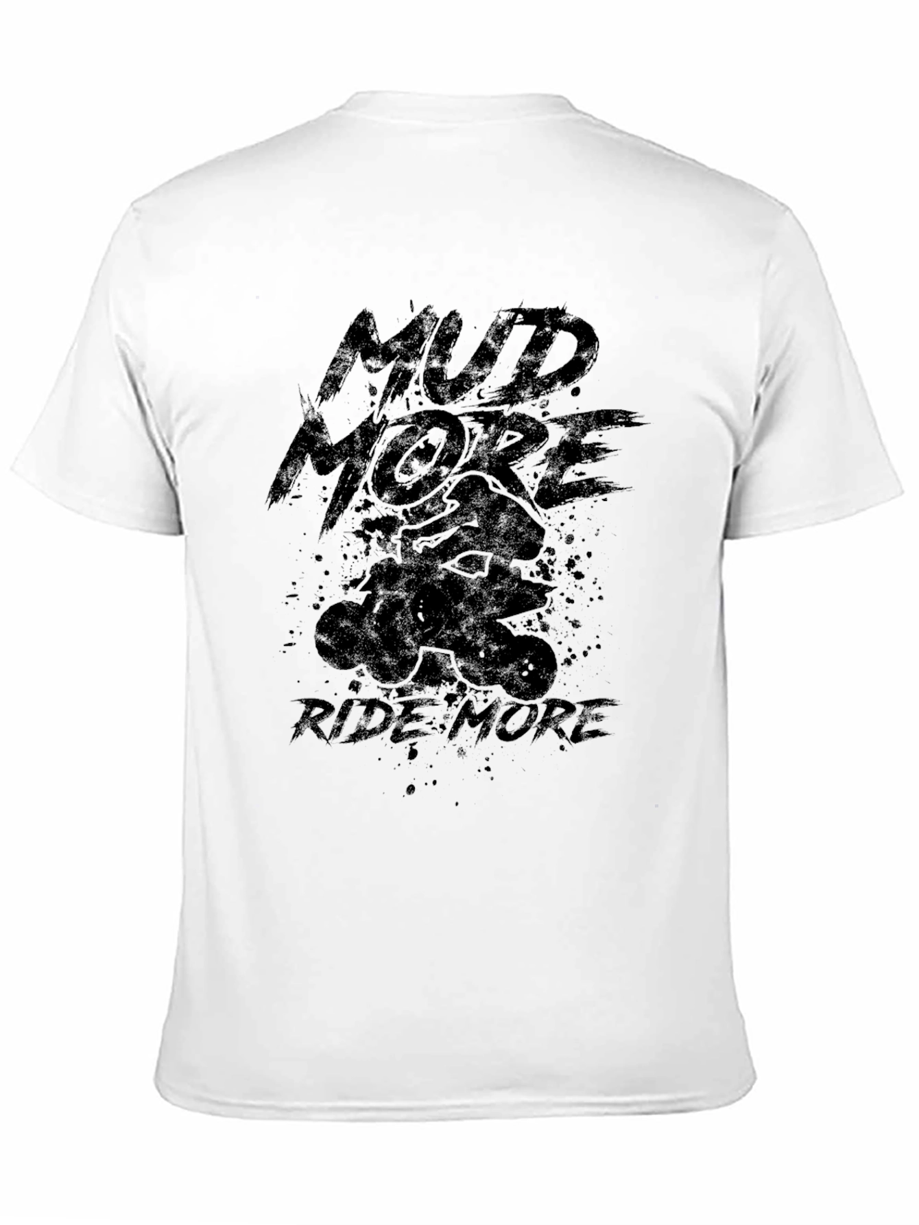 Mud More Ride More Black Graphic Tee
