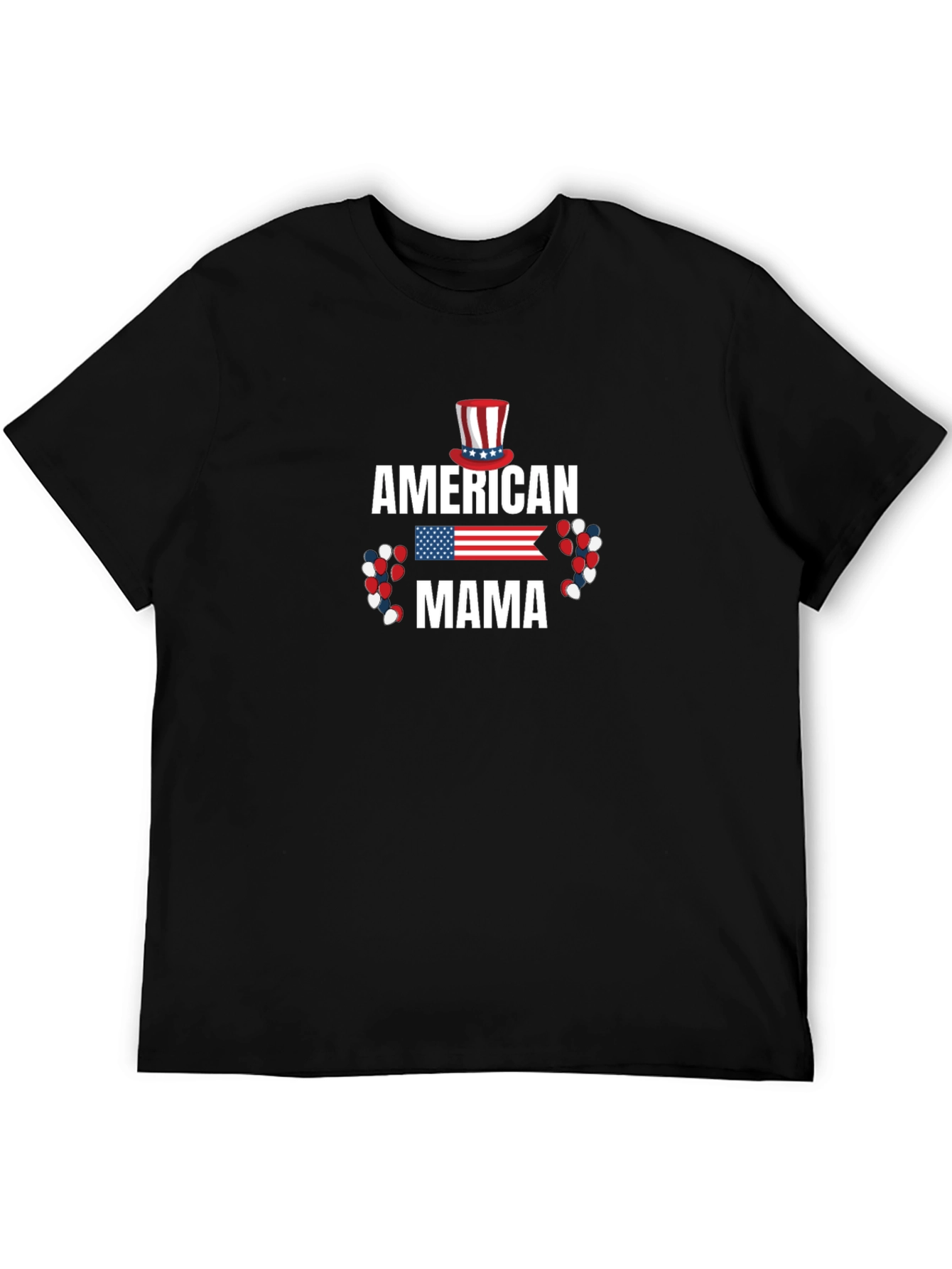 American Mama Patriotic Graphic T-Shirt