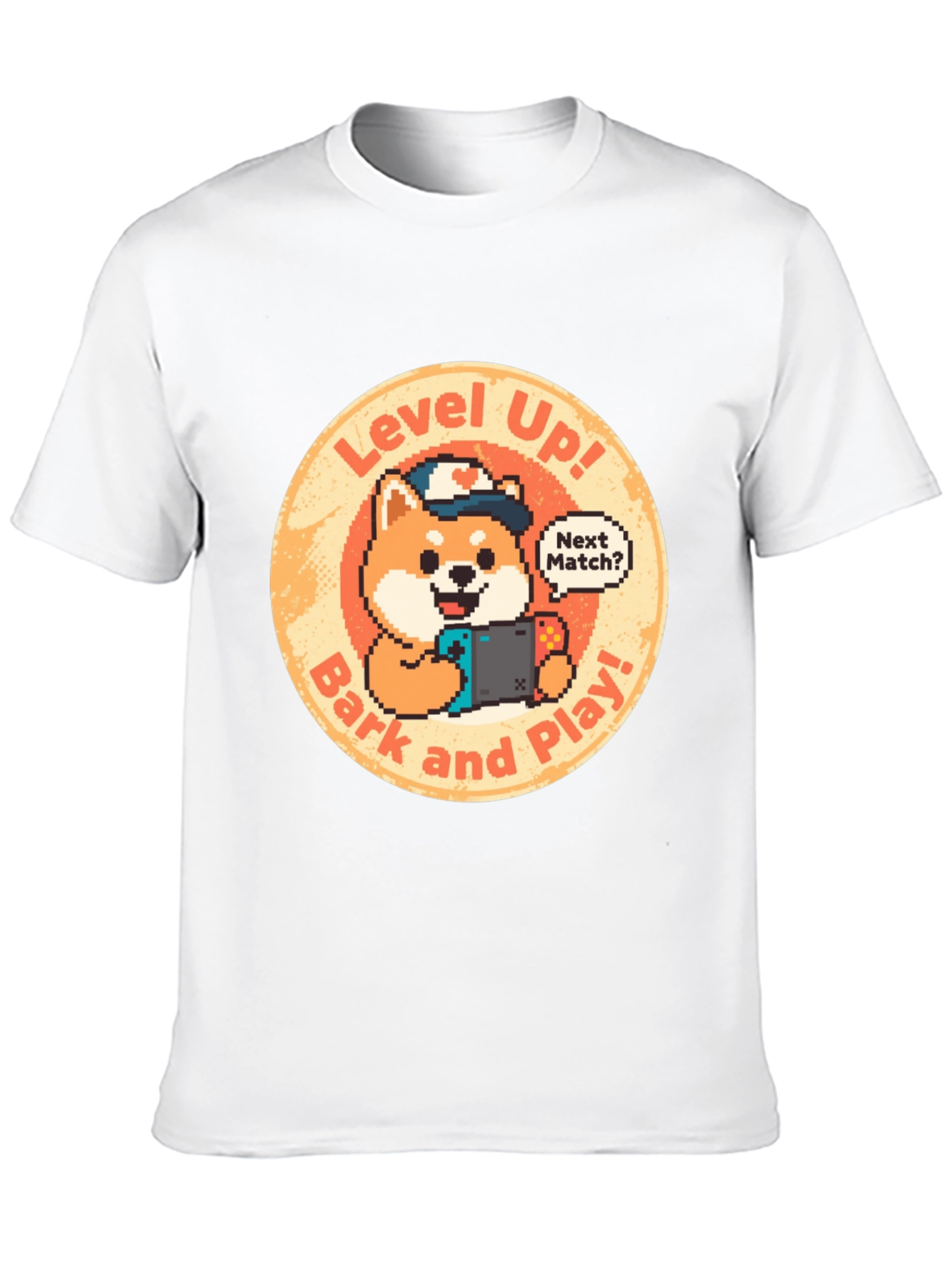 Level Up! Gamer Dog Graphic Tee
