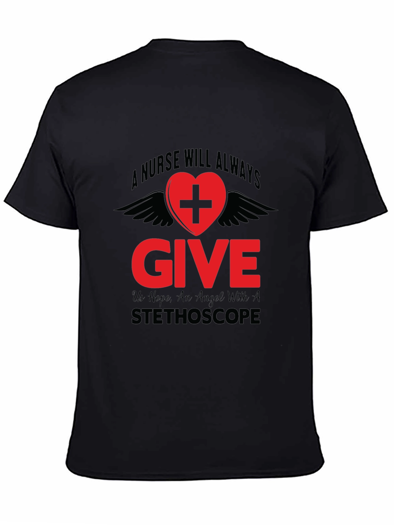 Nurse Angel Graphic T-Shirt - Medical Hero Tee