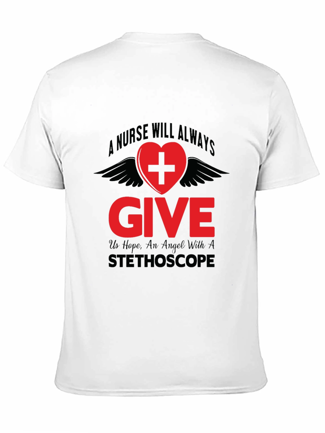 Nurse Angel Graphic T-Shirt - Medical Hero Tee