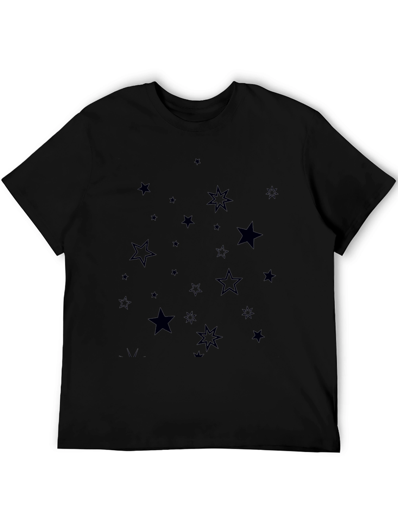 Starry Night Black T-Shirt for Men