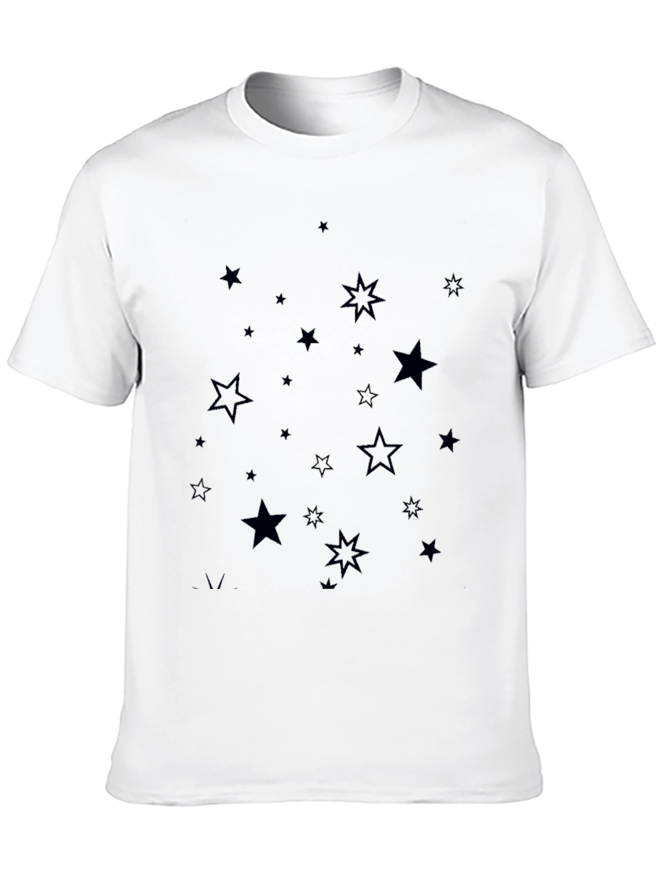 Starry Night Black T-Shirt for Men