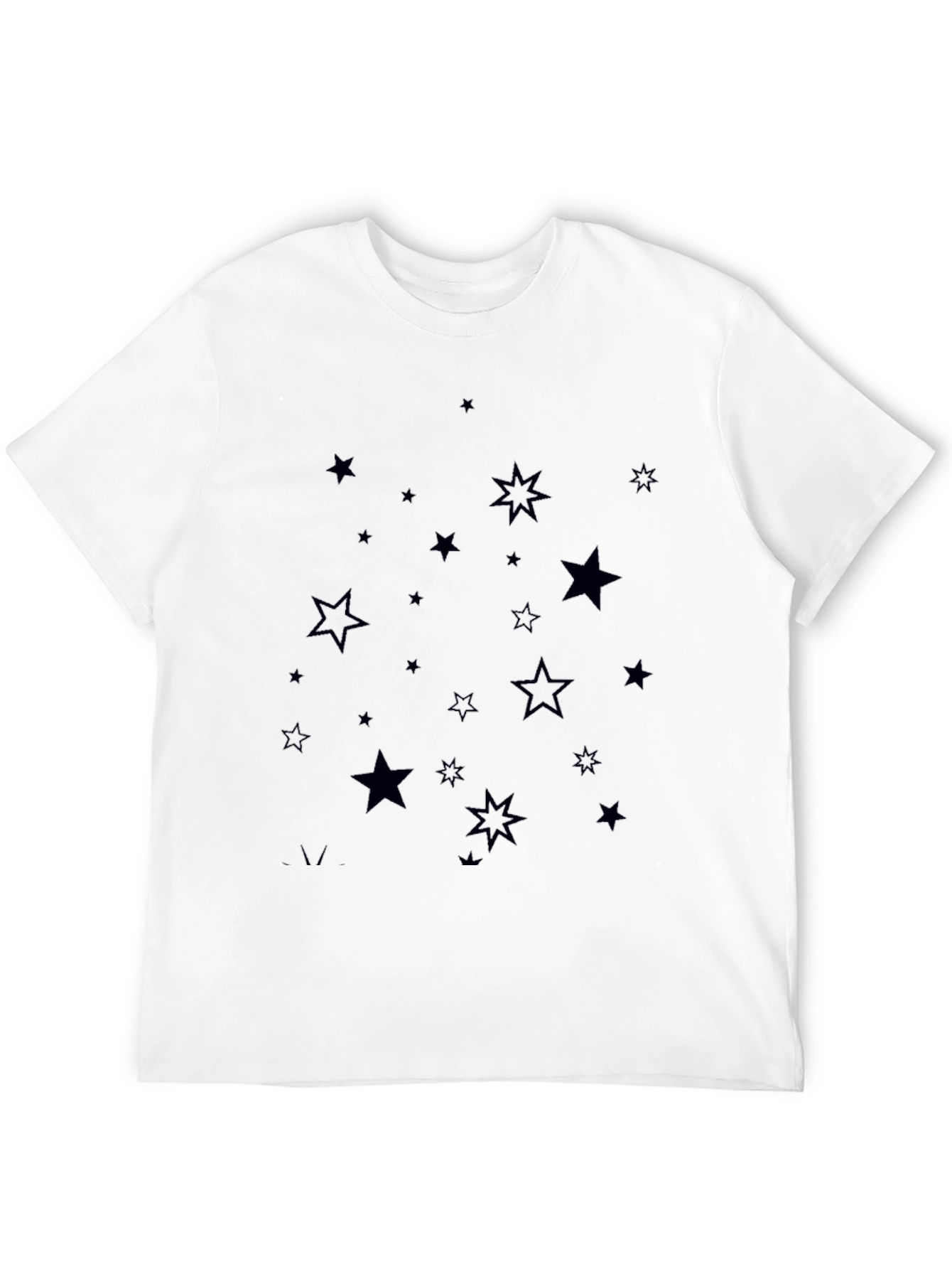 Starry Night Black T-Shirt for Men