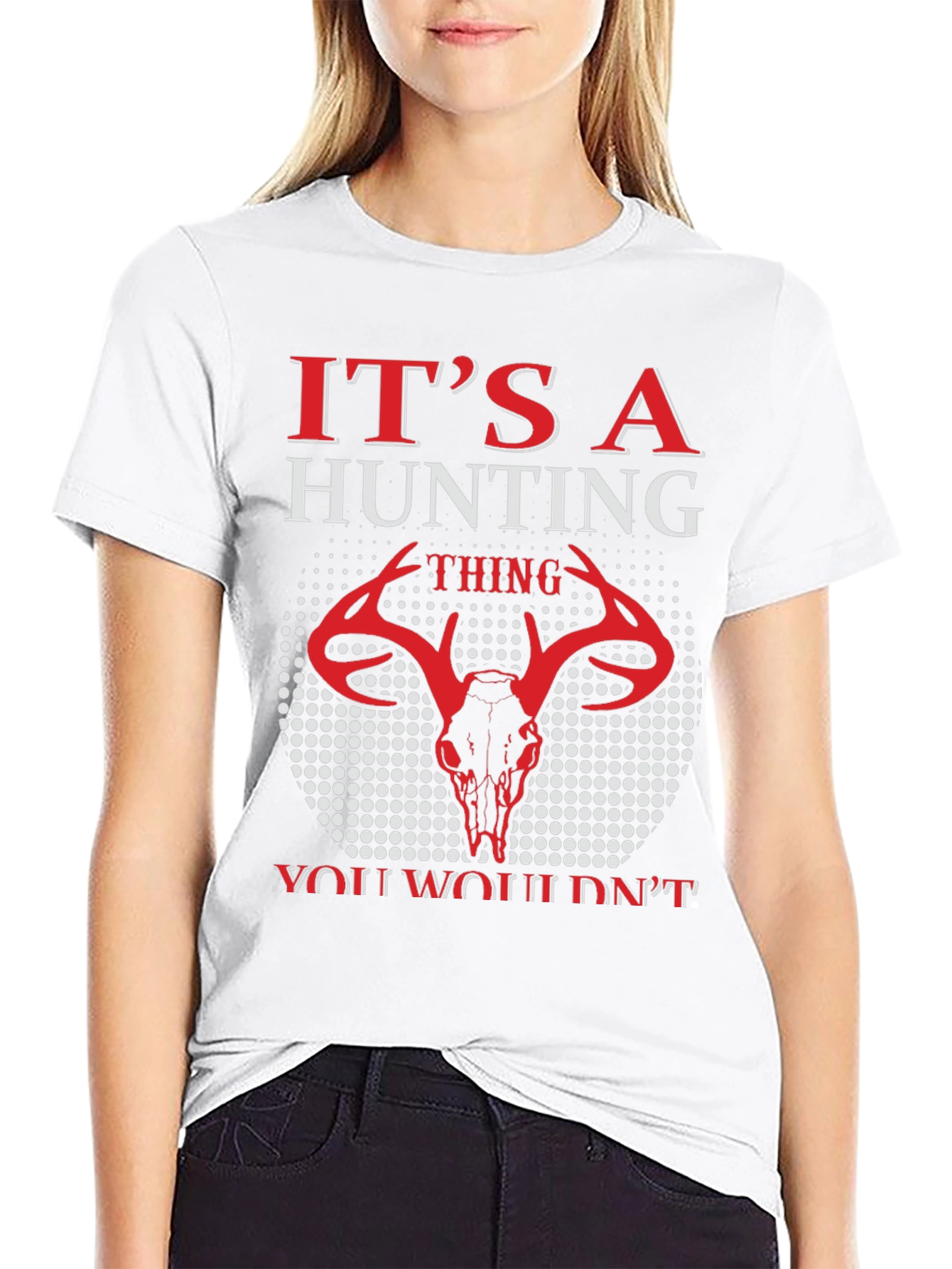 Hunting Thing T-Shirt - Deer Skull Graphic Tee