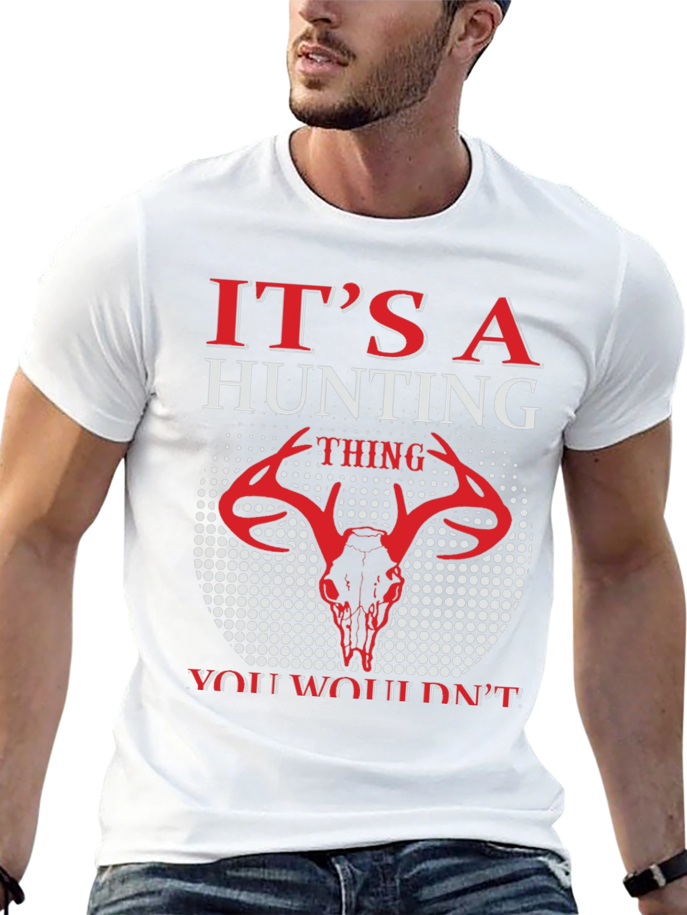 Hunting Thing T-Shirt - Deer Skull Graphic Tee