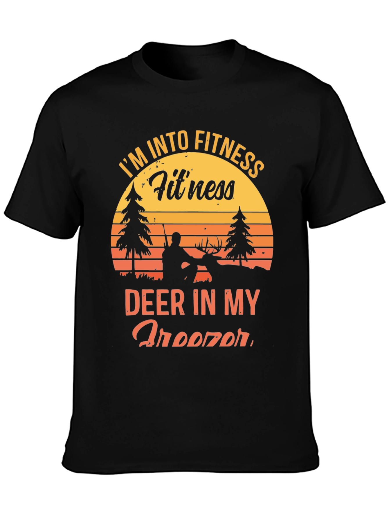 Fitness Deer Hunting Graphic T-Shirt