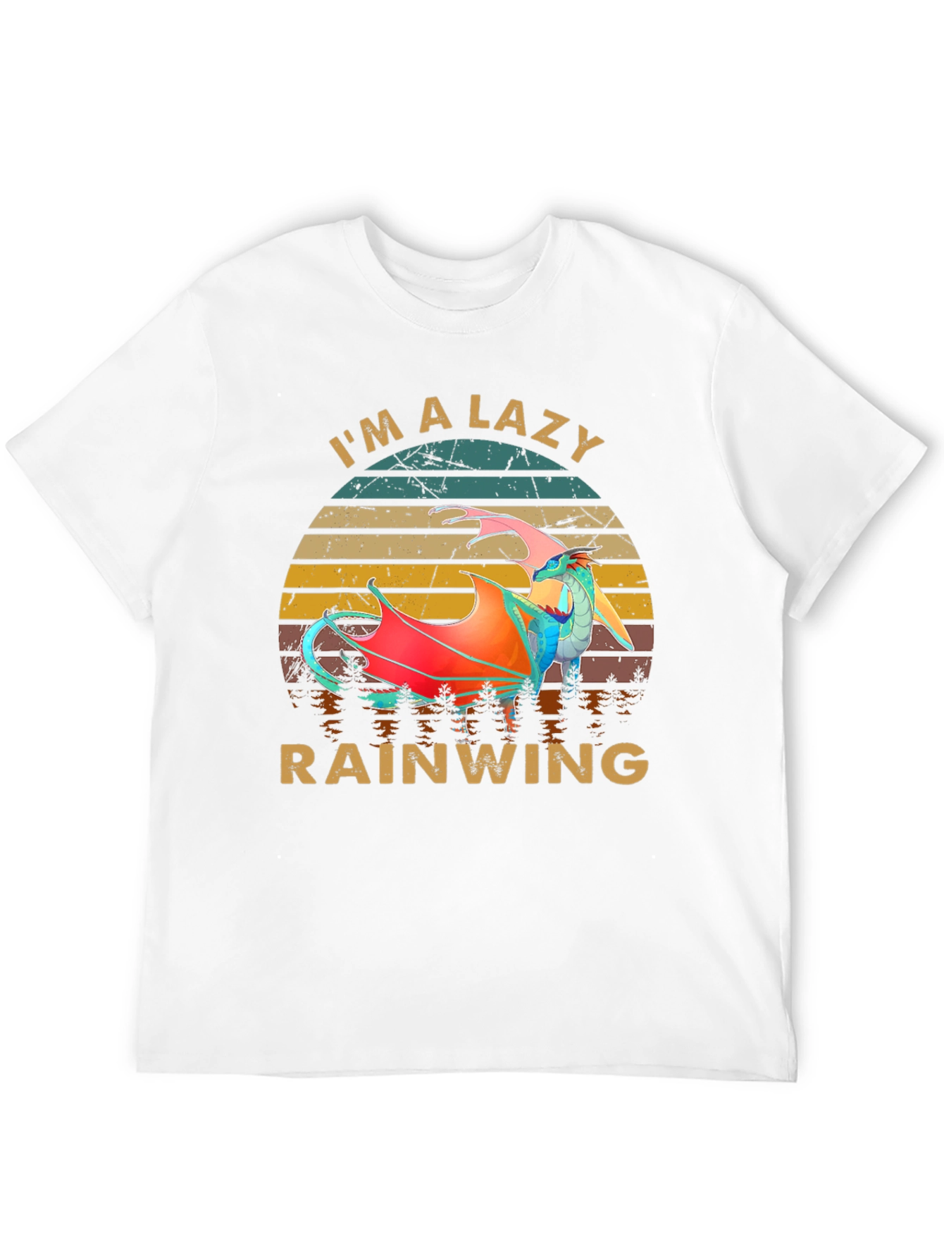 Lazy Rainwing Graphic T-Shirt - Black