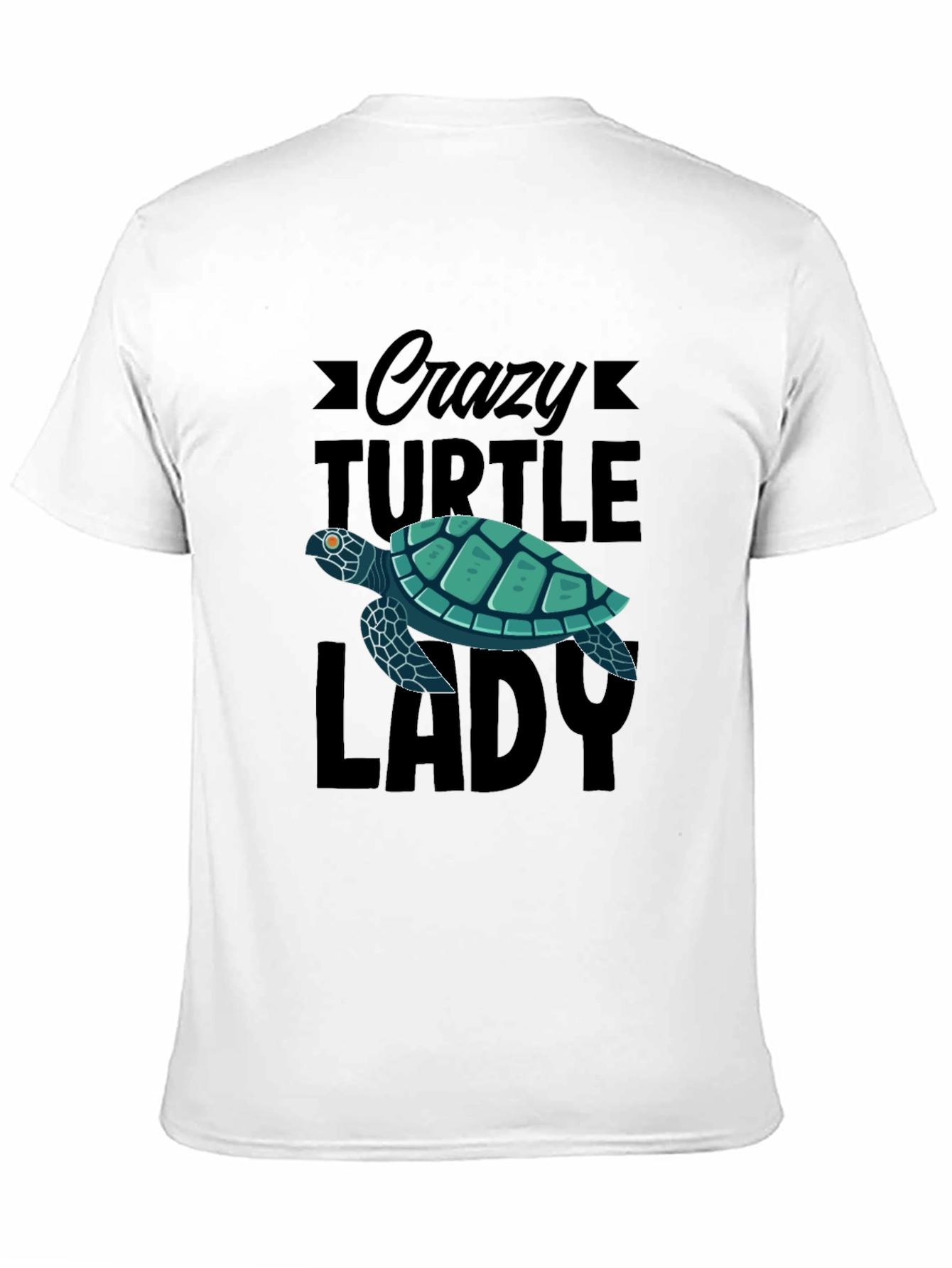 Crazy Turtle Lady Black T-Shirt