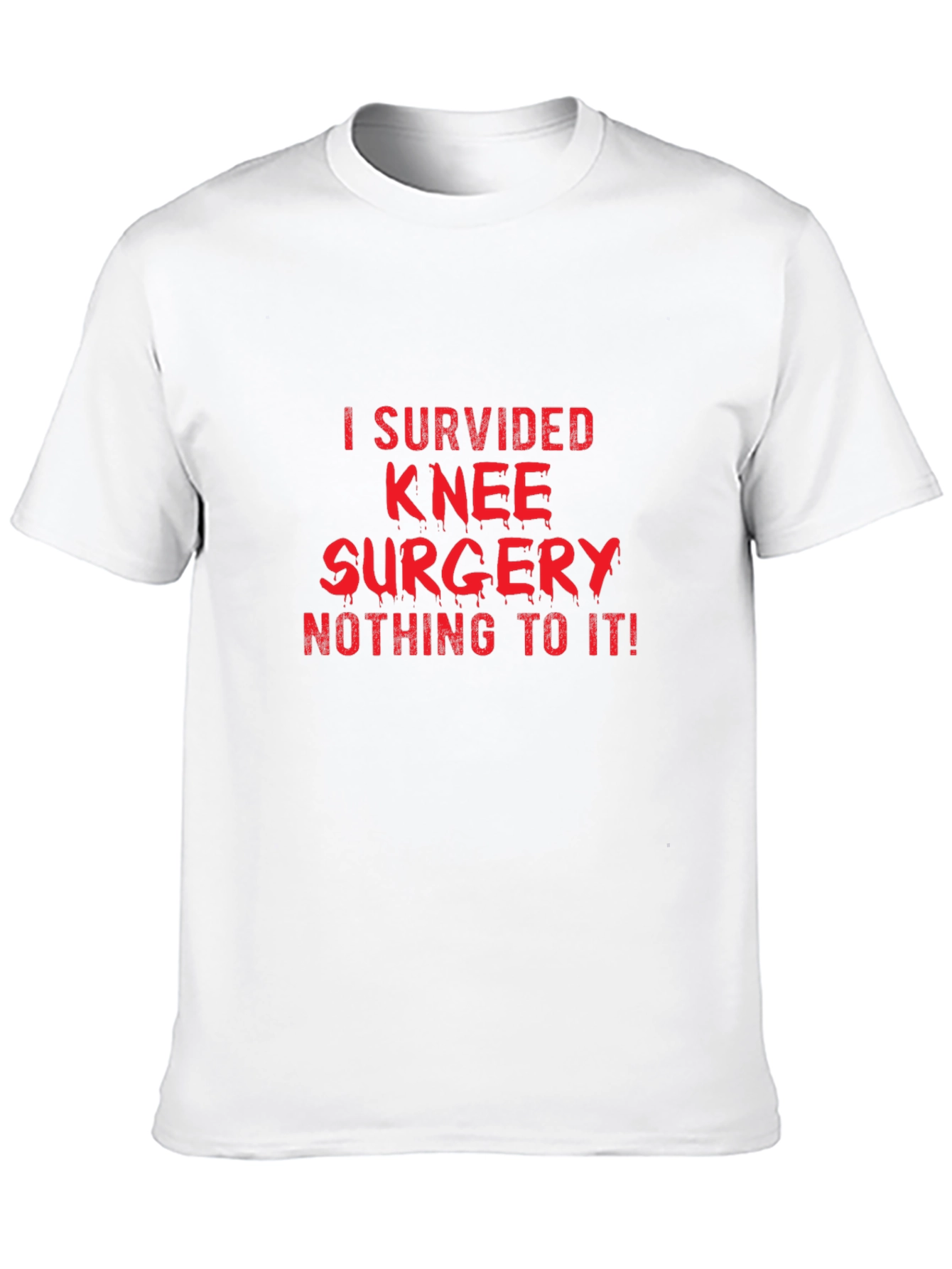 Knee Surgery Survivor Black T-Shirt