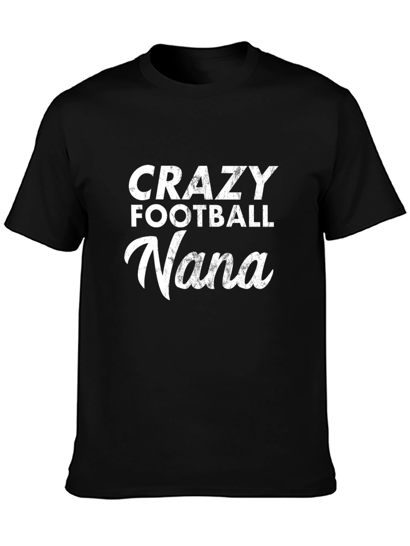 Crazy Football Nana T-Shirt - Black