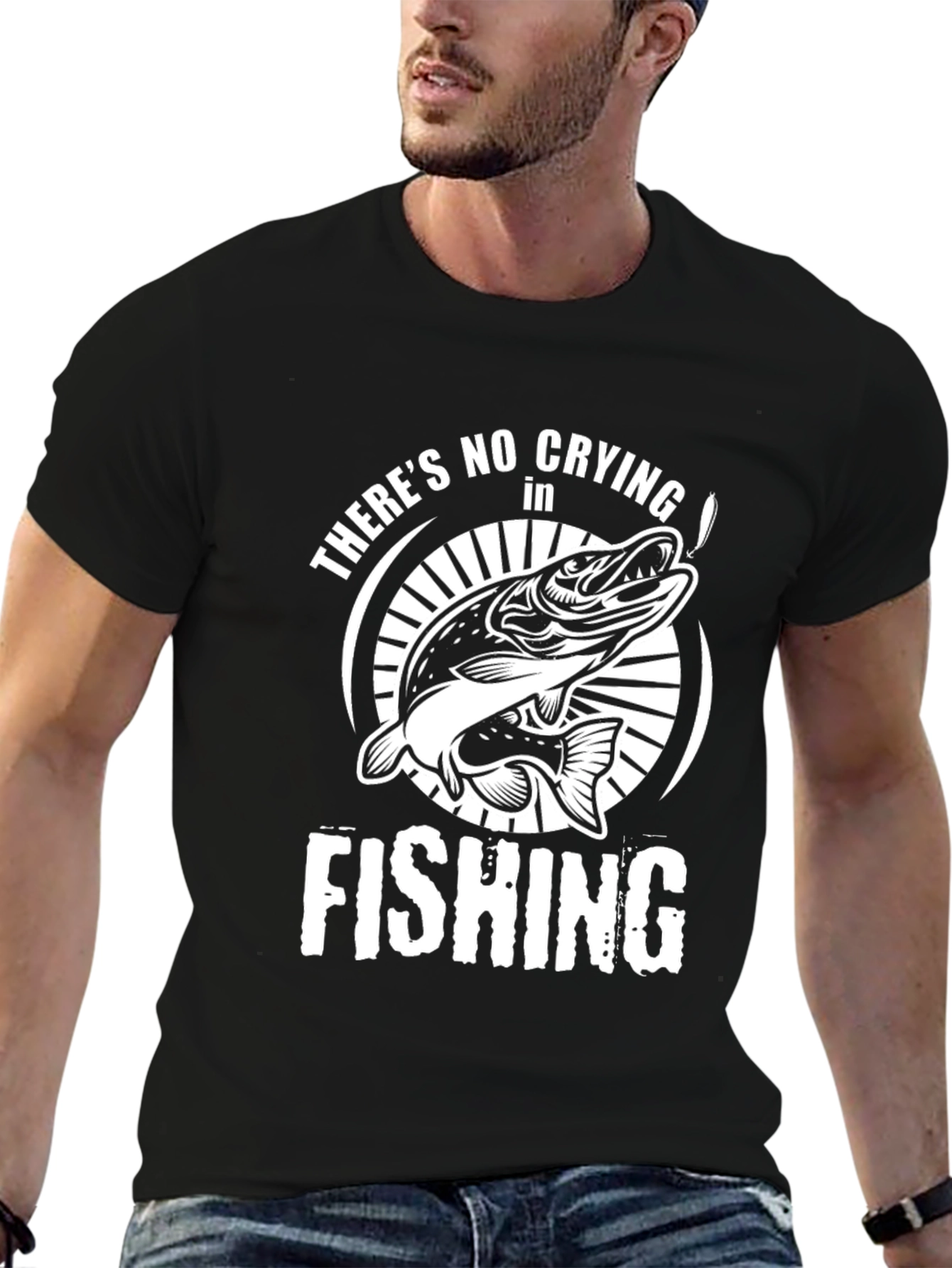 Fishing T-Shirt - Theres No Crying in Fishing