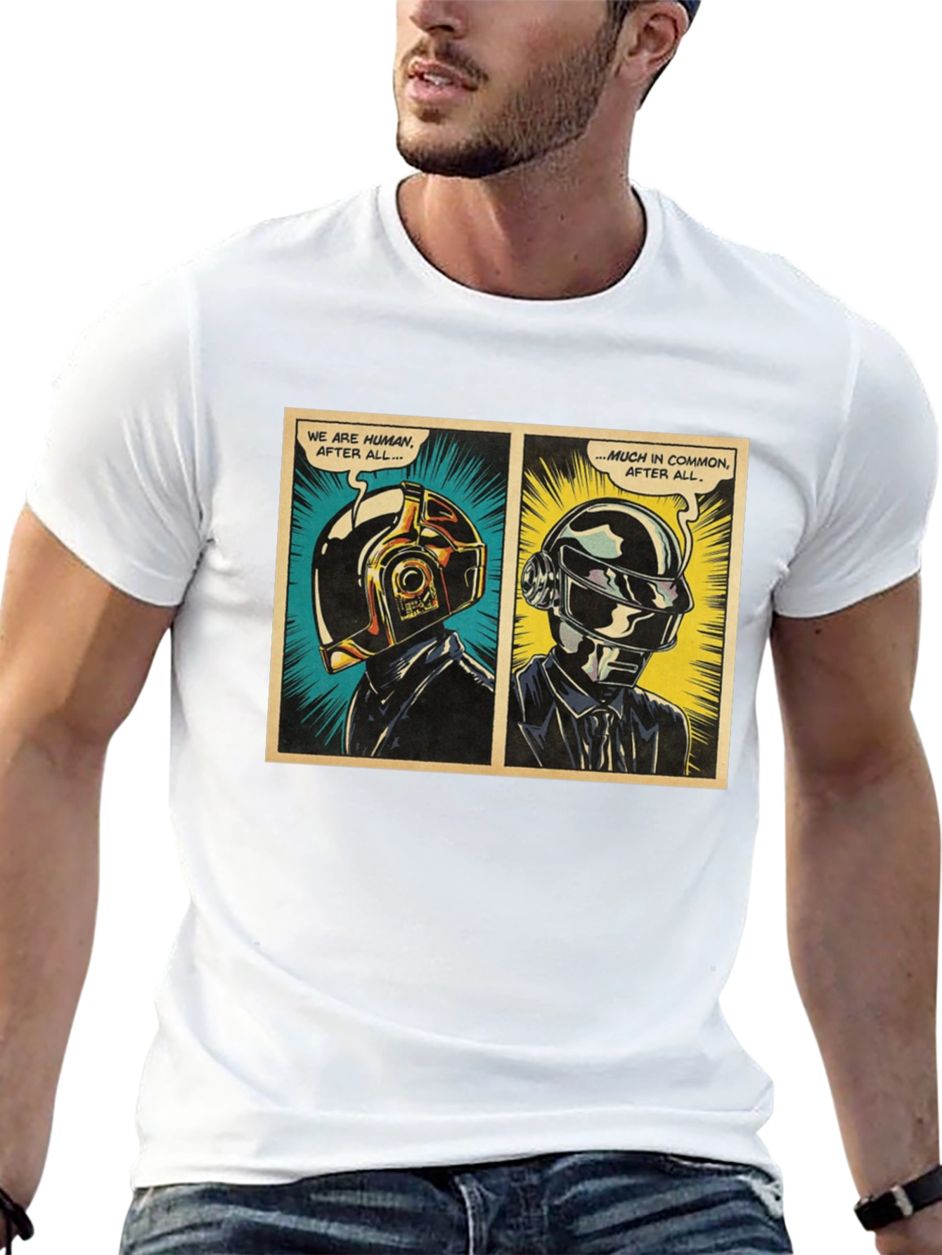 Daft Punk Comic T-Shirt - Human After All Tee