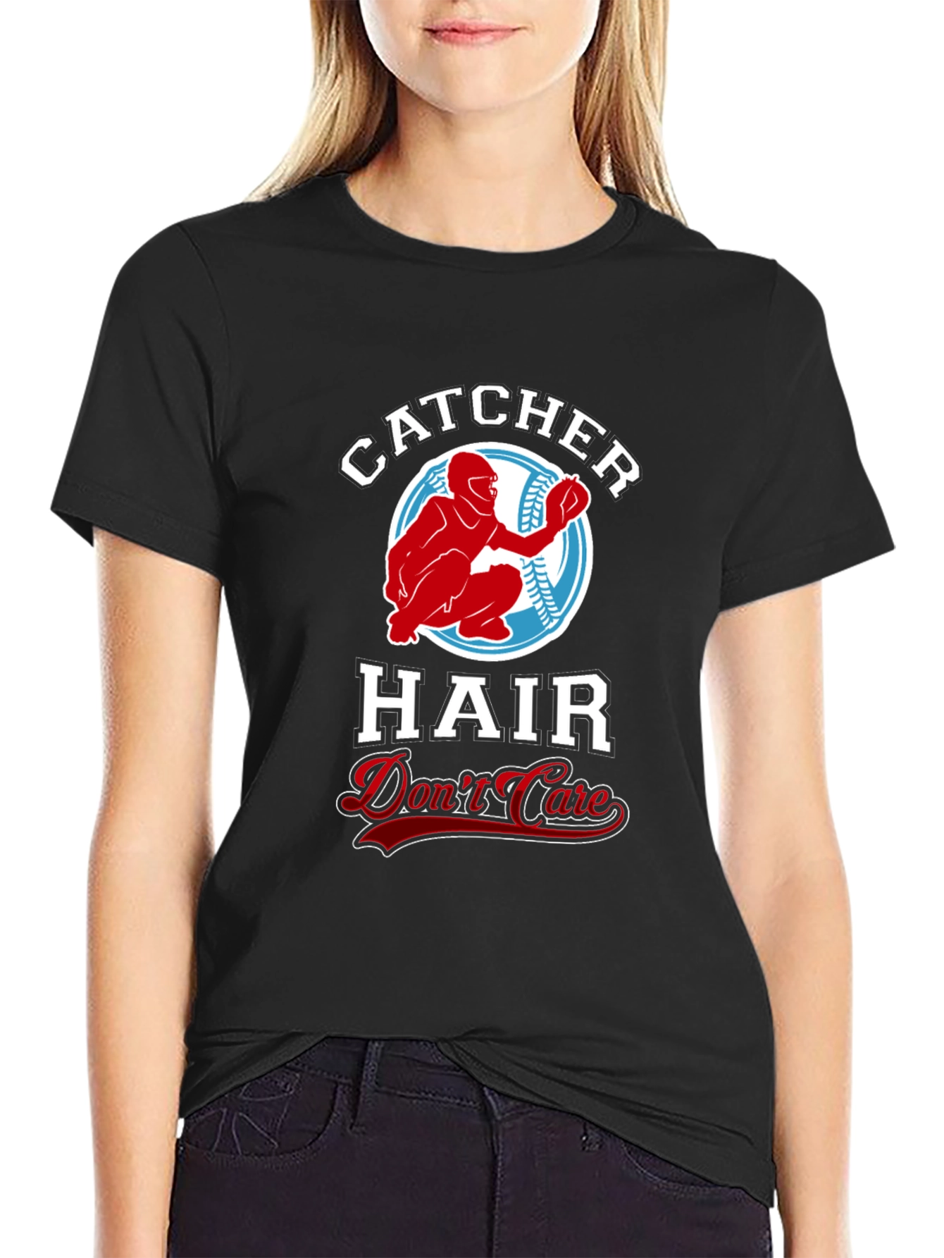 Catcher Hair Dont Care Black T-Shirt