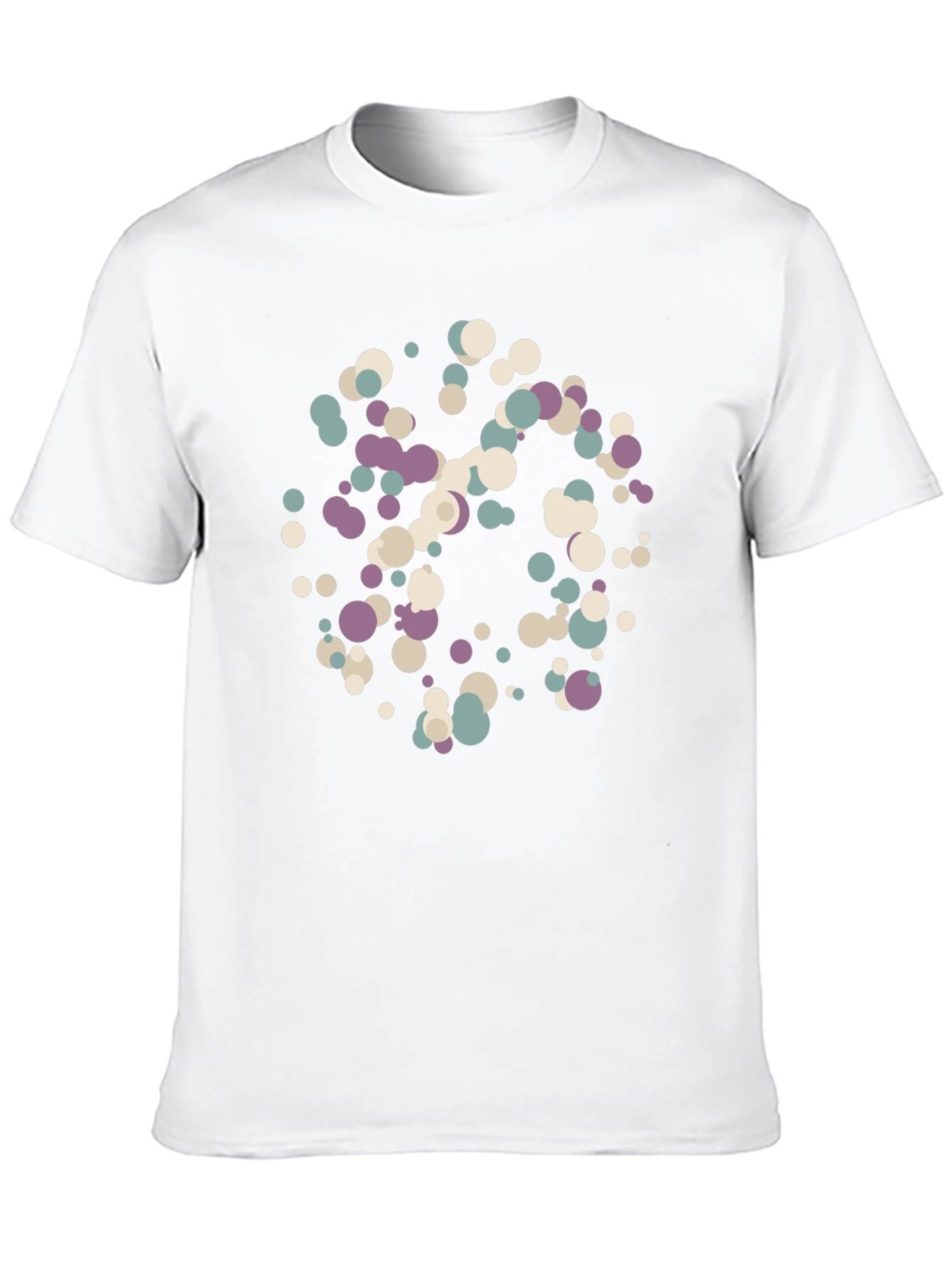 Abstract Dot Pattern Black T-Shirt