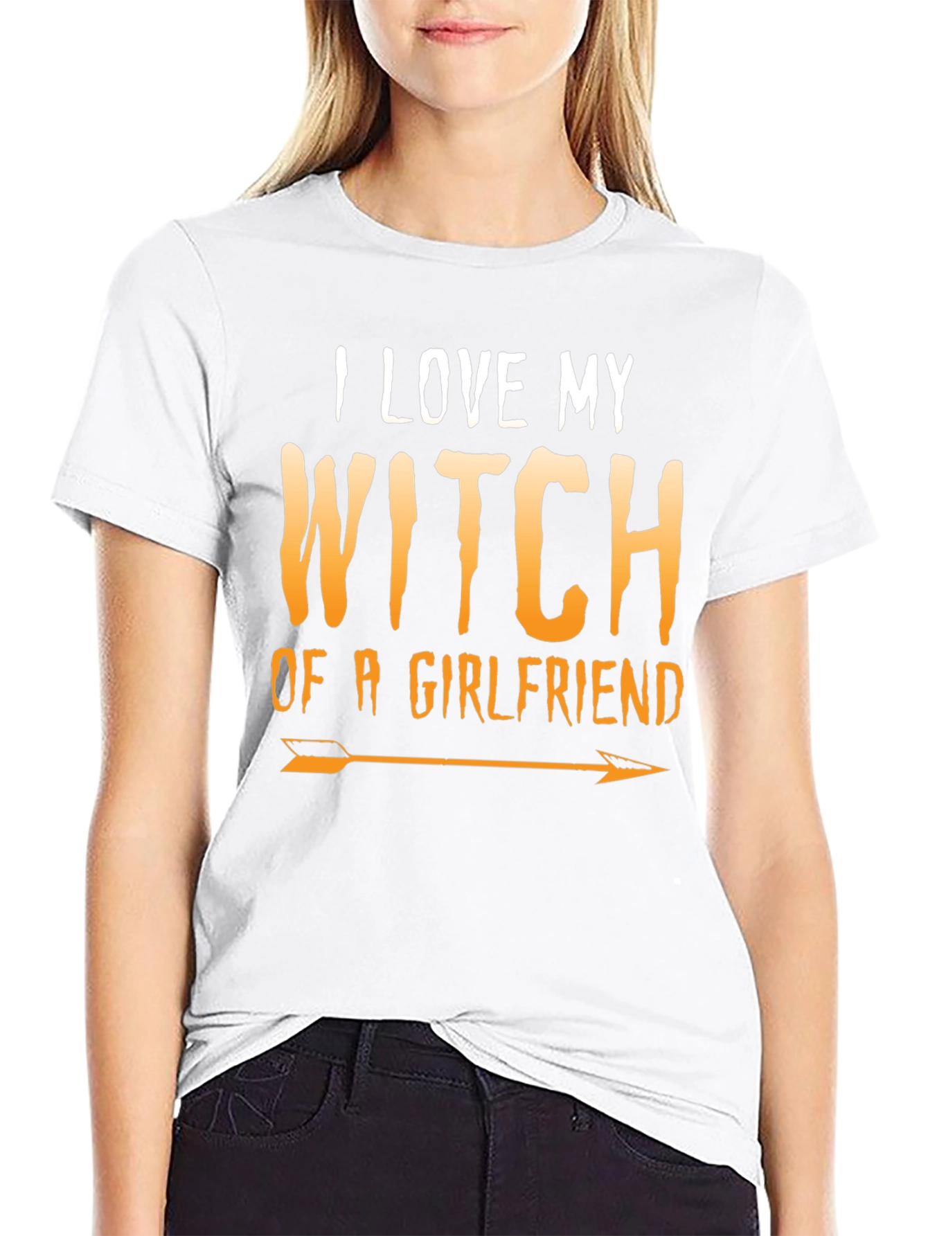 I Love My Witch Girlfriend Halloween T-Shirt
