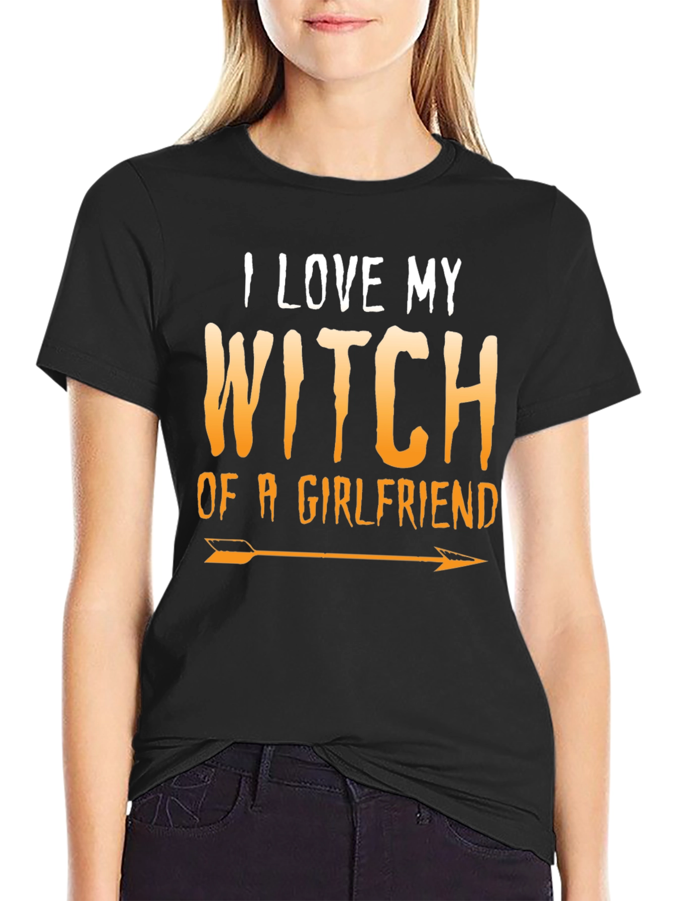 I Love My Witch Girlfriend Halloween T-Shirt