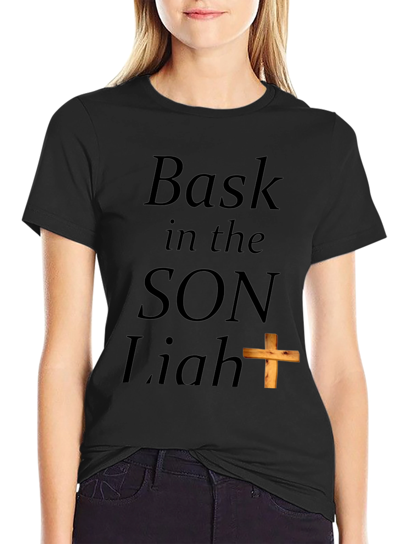 Bask in the Son Light Religious Graphic T-Shirt