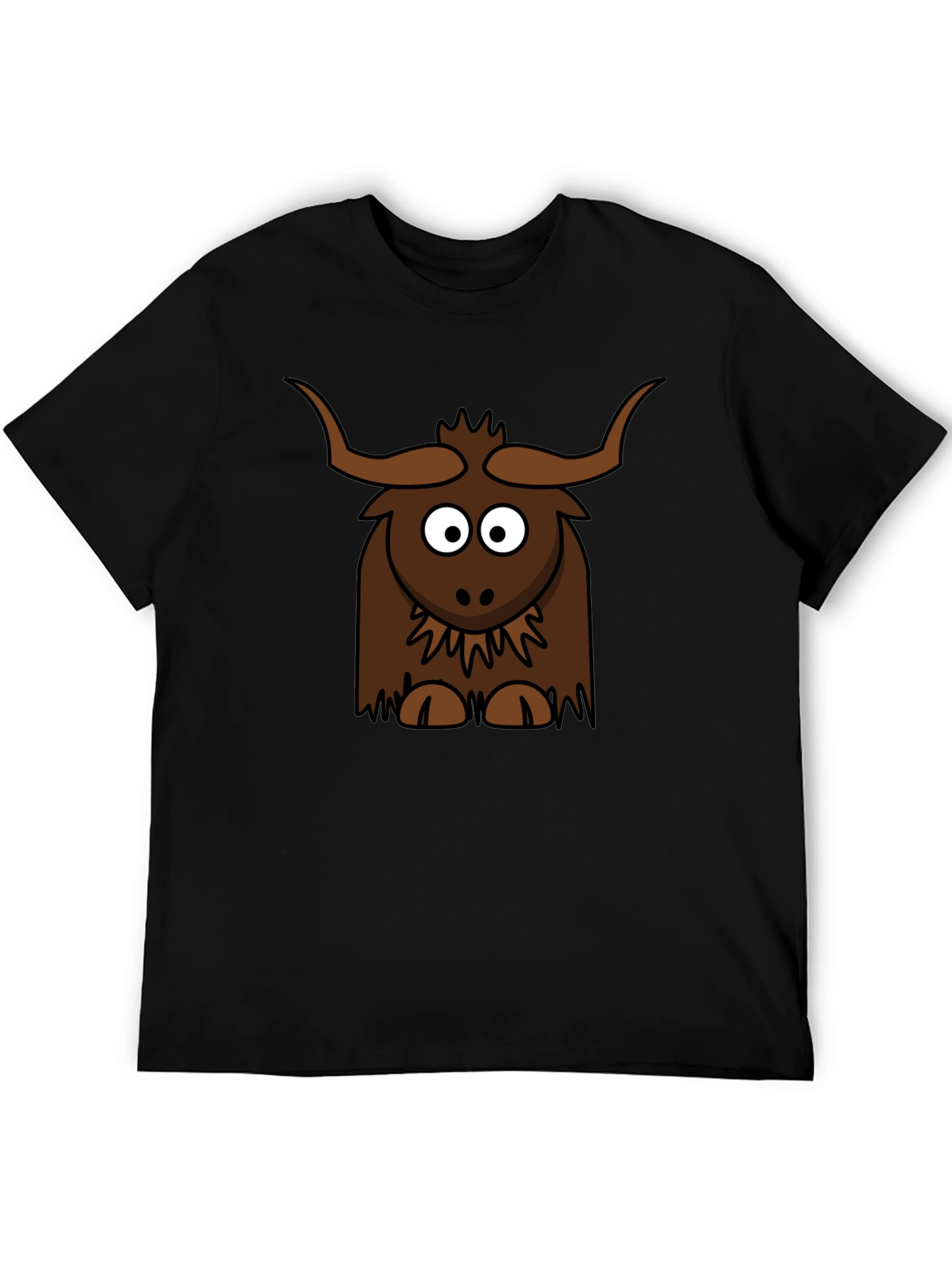 Cartoon Yak Graphic Tee - Fun & Unique!