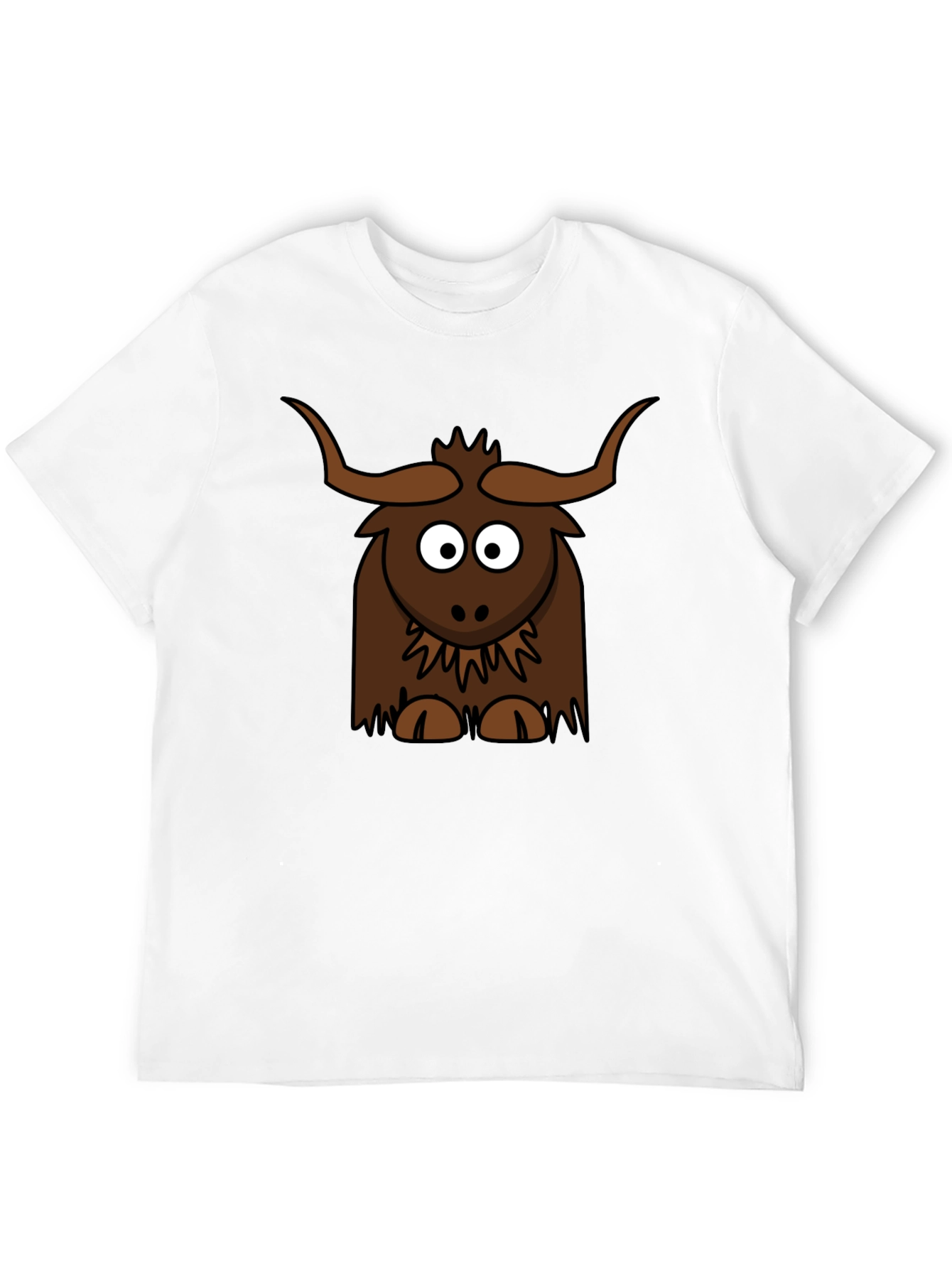 Cartoon Yak Graphic Tee - Fun & Unique!