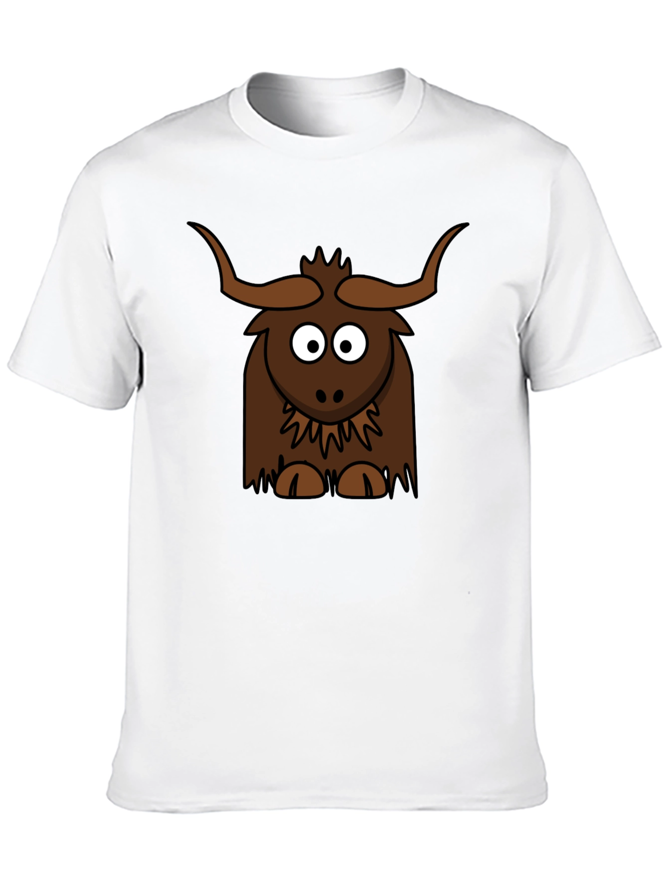 Cartoon Yak Graphic Tee - Fun & Unique!