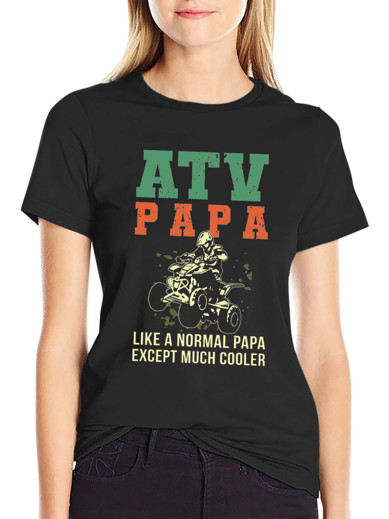 ATV Papa T-Shirt - Cool Dad Off-Road Style