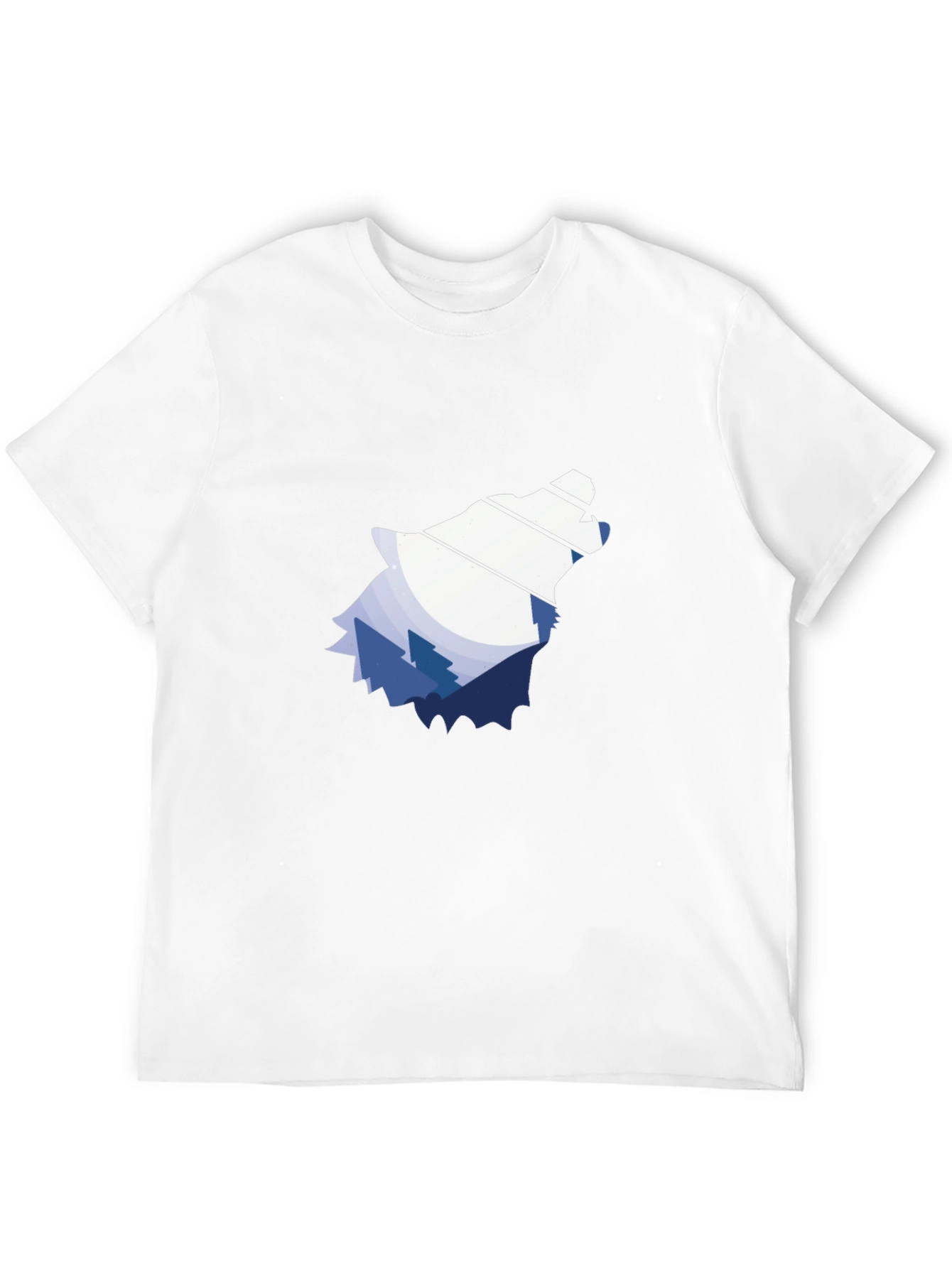Wolf Mountain Graphic Tee - Stylish Black T-Shirt