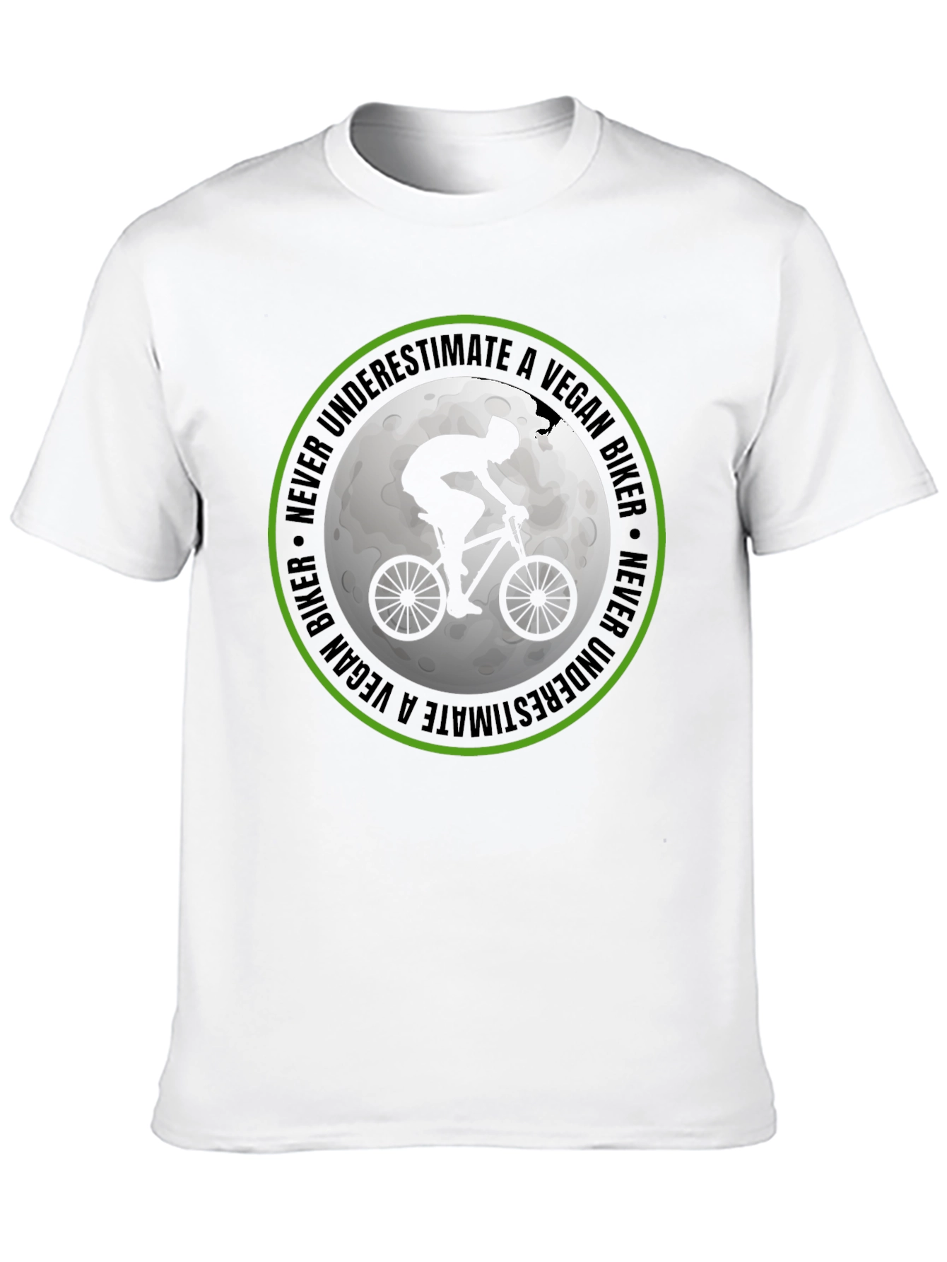 Vegan Biker T-Shirt: Never Underestimate!