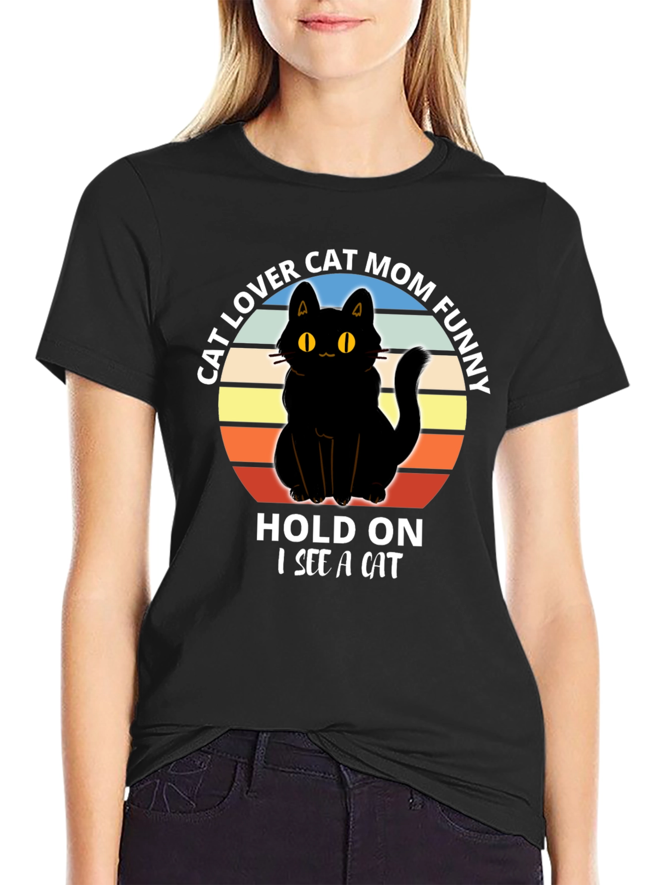 Cat Lover Mom Funny T-Shirt