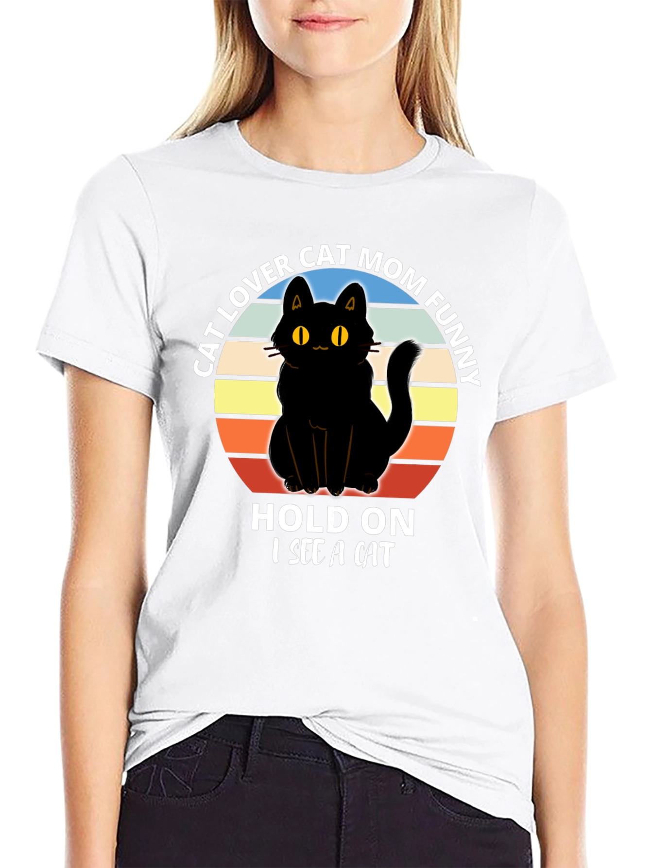 Cat Lover Mom Funny T-Shirt